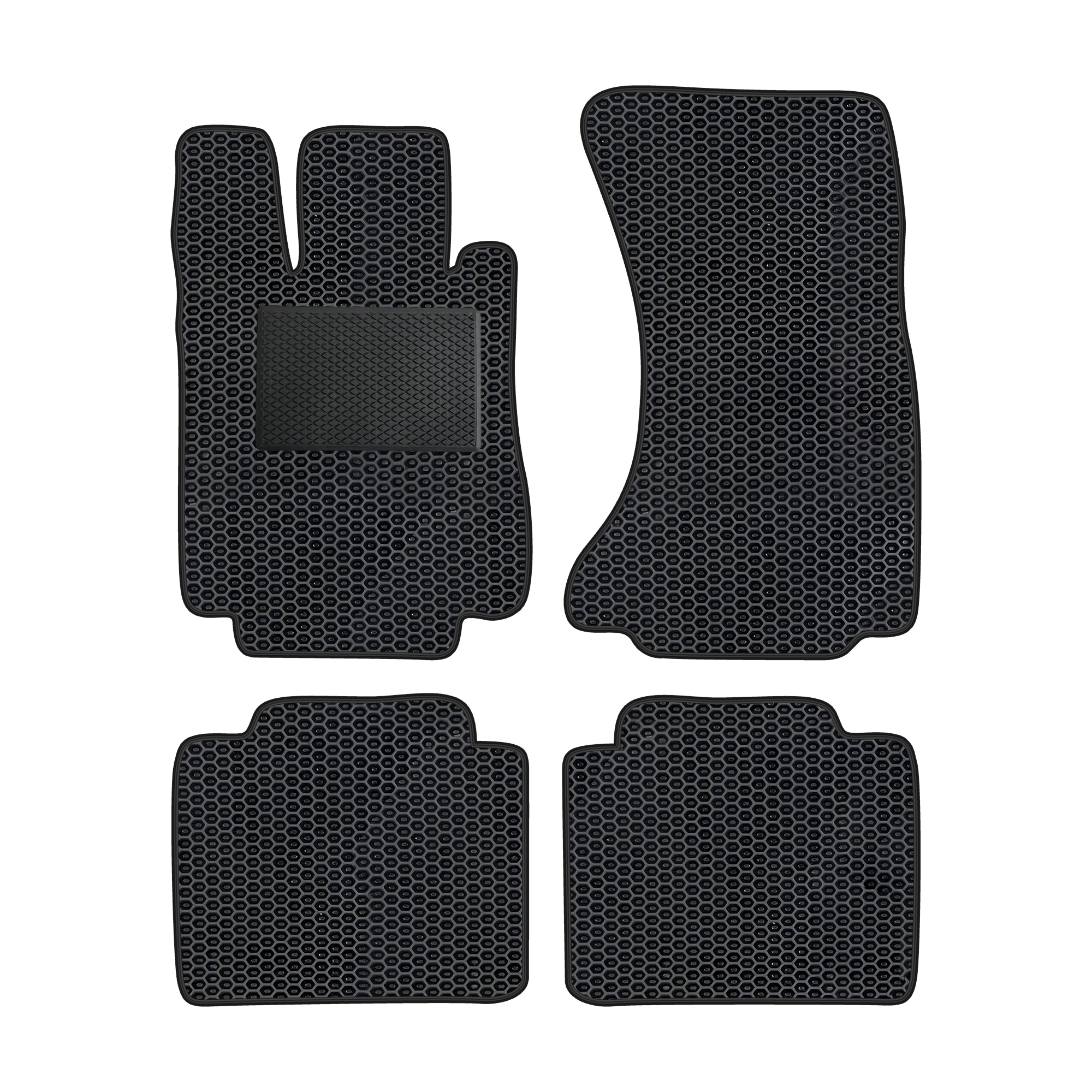 Me035evapod - Komplettes Set Eva-autofußmatten Passend Für Mercedes-benz W220 4-matic 1998-2005 (mit Zusätzlicher Verstärkung)