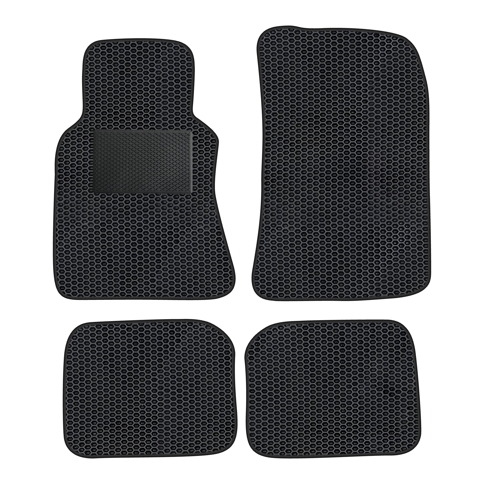 Me038evapod - Komplettes Set Eva-autofußmatten Passend Für Mercedes-benz S-klasse W126 Coupé 1979-1991 (mit Zusätzlicher Verstärkung)