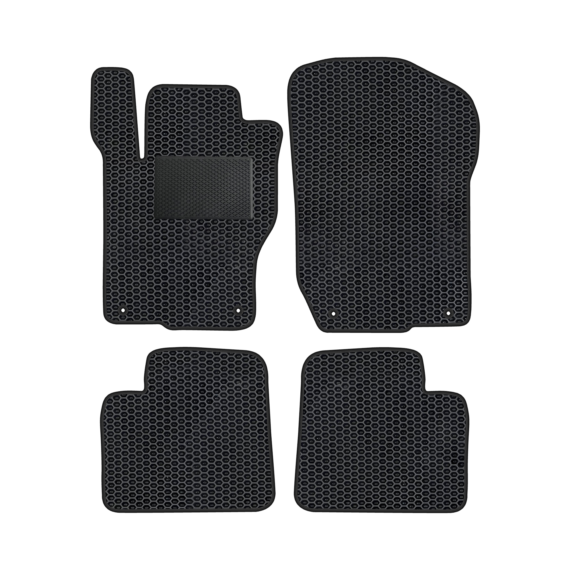 Me047evapod - Komplettes Set Eva-autofußmatten Passend Für Mercedes-benz M-klasse W164 2005-2011 (mit Zusätzlicher Verstärkung)