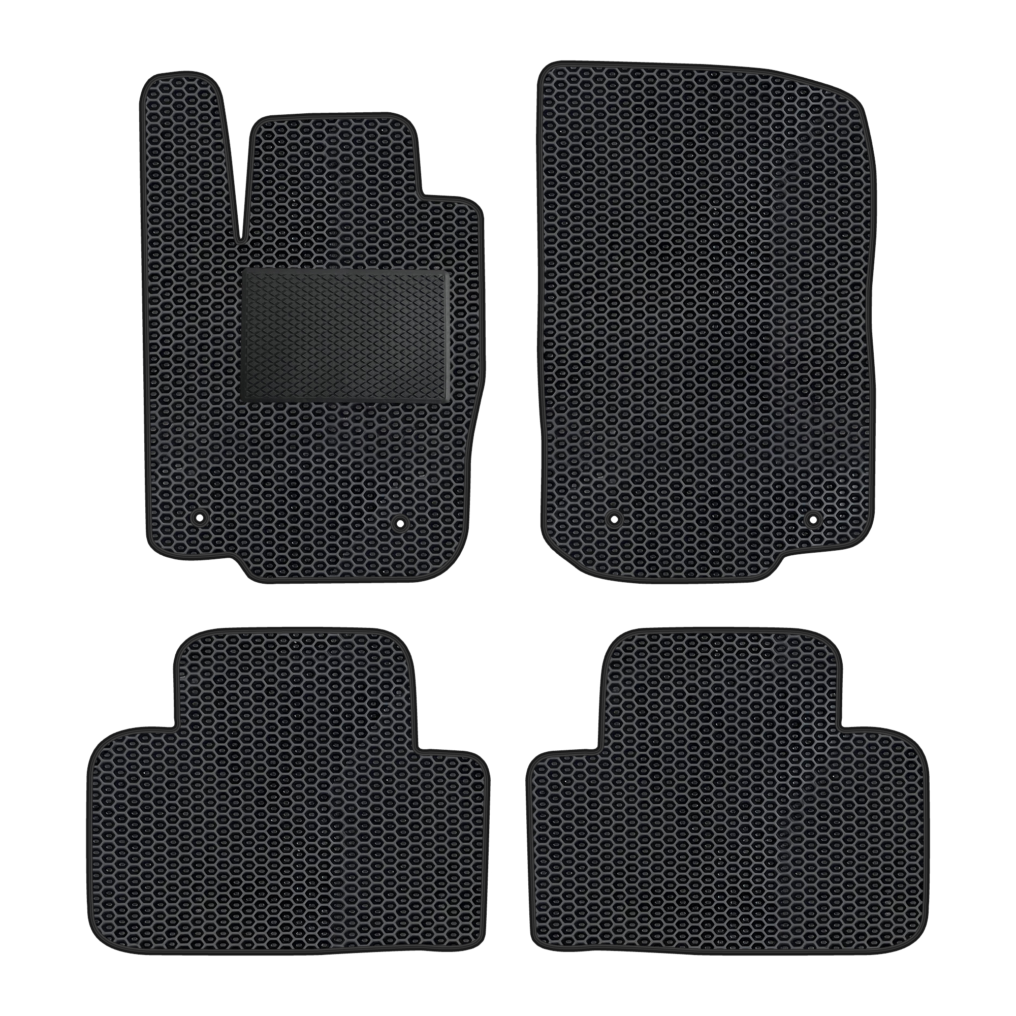 Me045evapod - Komplettes Set Eva-autofußmatten Passend Für Mercedes-benz M-klasse W166 2011-2018 (mit Zusätzlicher Verstärkung)