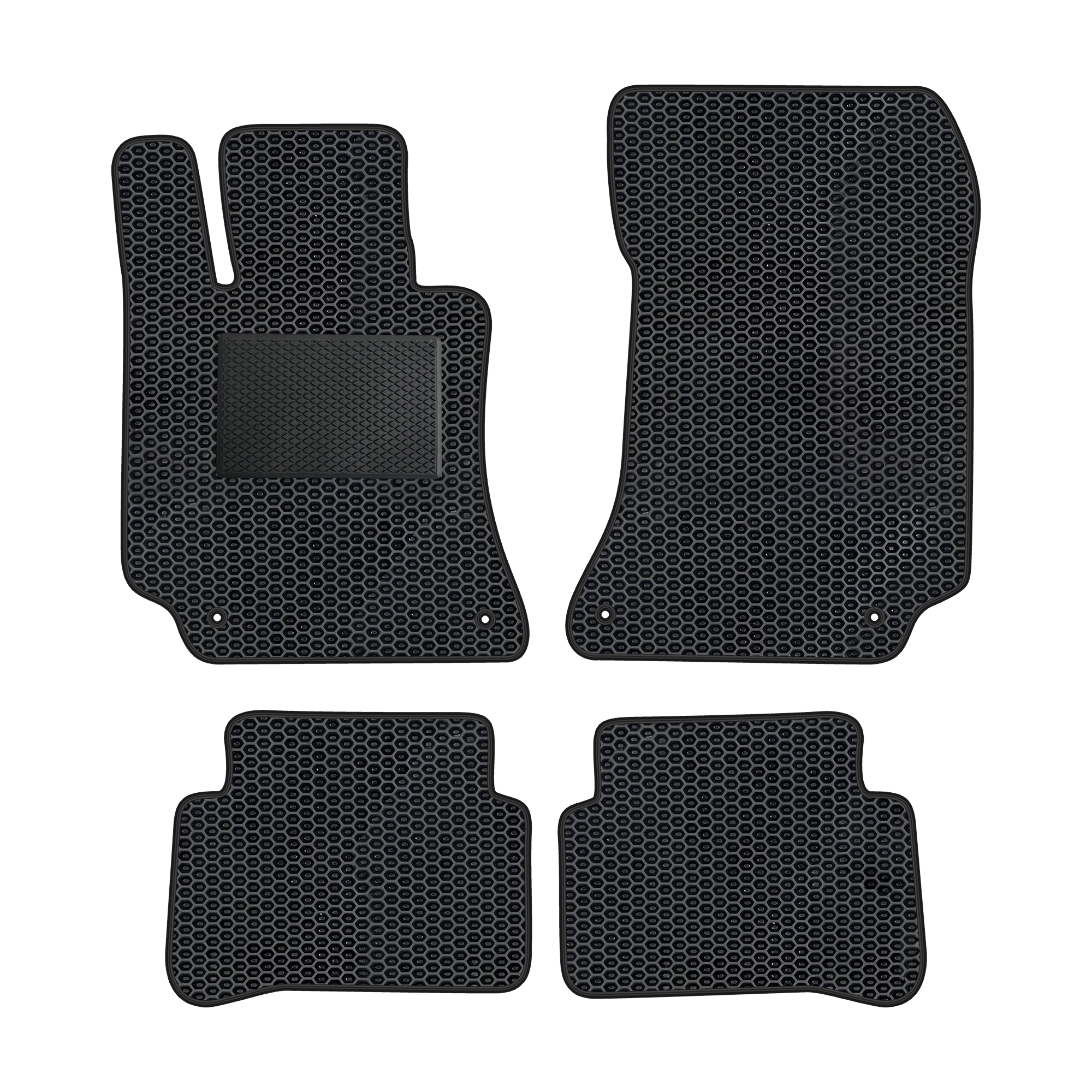 Me054evapod - Komplettes Set Eva-autofußmatten Passend Für Mercedes-benz E-klasse 4-matic W212 2009-2016 (mit Zusätzlicher Verstärkung)