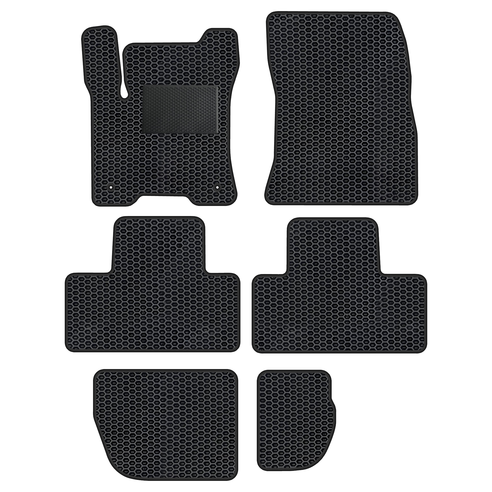 Me066evapod - Komplettes Set Eva-autofußmatten Passend Für Mercedes-benz Eqb X243 Ab 2021 (mit Zusätzlicher Verstärkung)