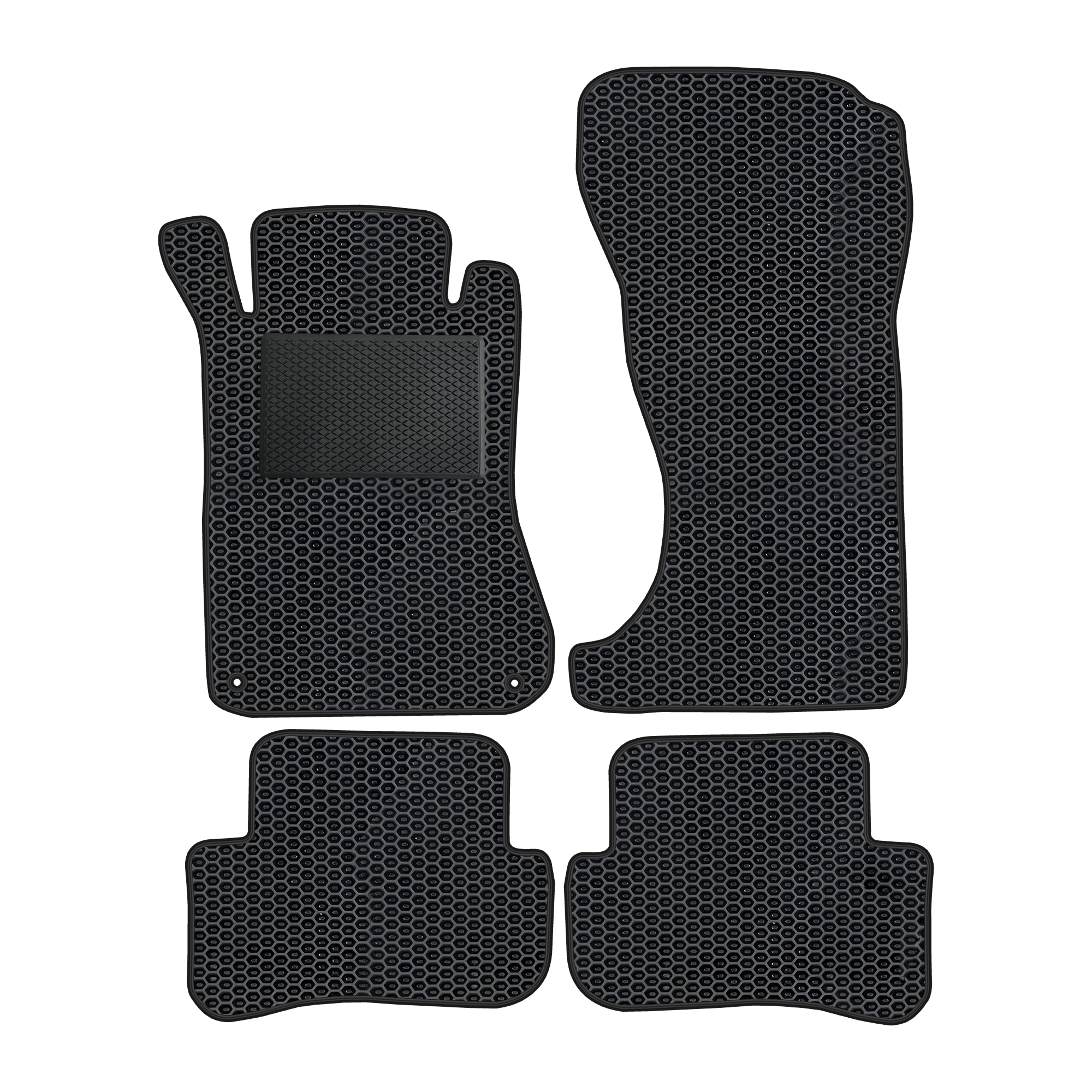 Me057evapod - Komplettes Set Eva-autofußmatten Passend Für Mercedes-benz C-klasse 4-matic W203 2000-2007 (mit Zusätzlicher Verstärkung)