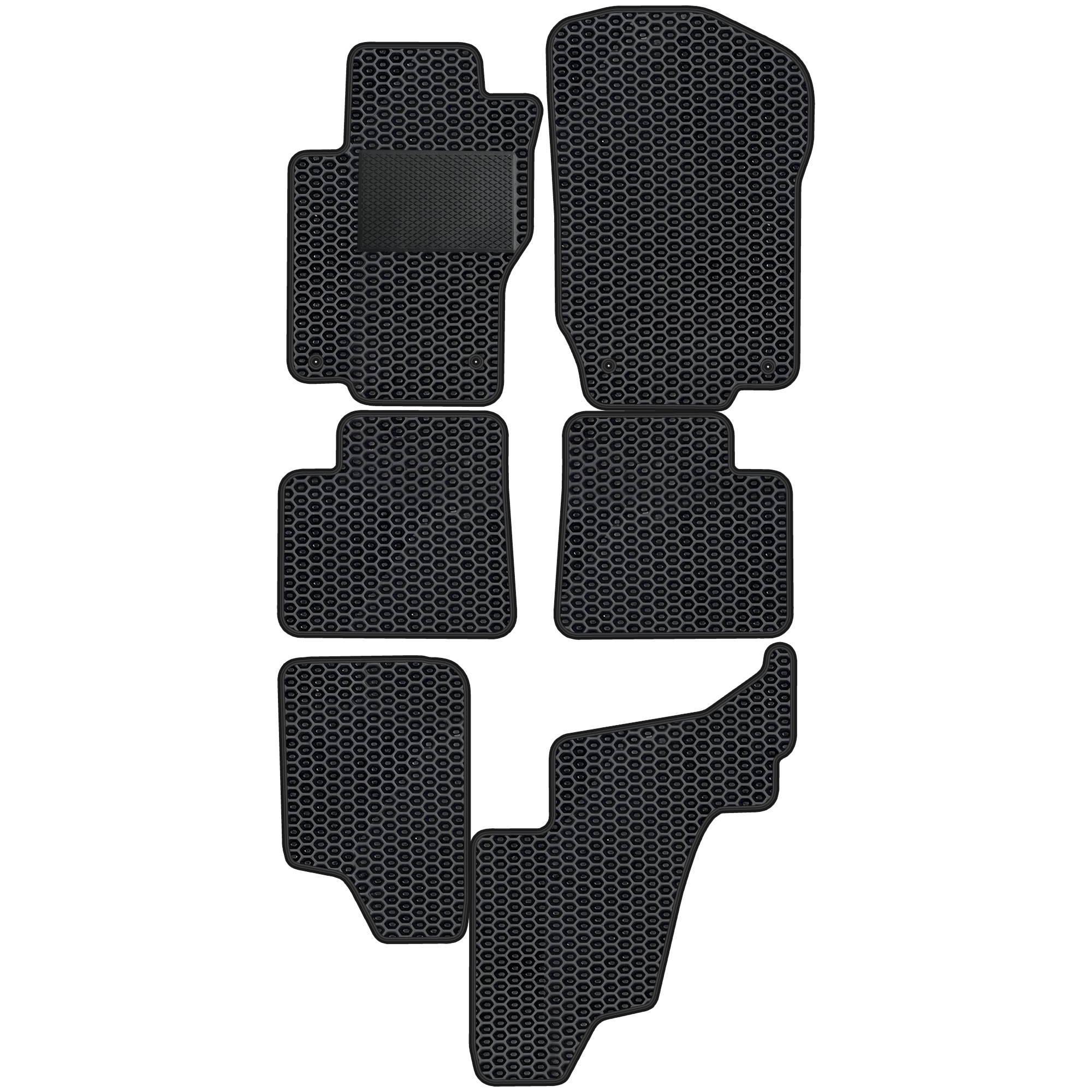 Me068evapod - Komplettes Set Eva-autofußmatten Passend Für Mercedes-benz Gl X164 2006-2012 (mit Zusätzlicher Verstärkung)