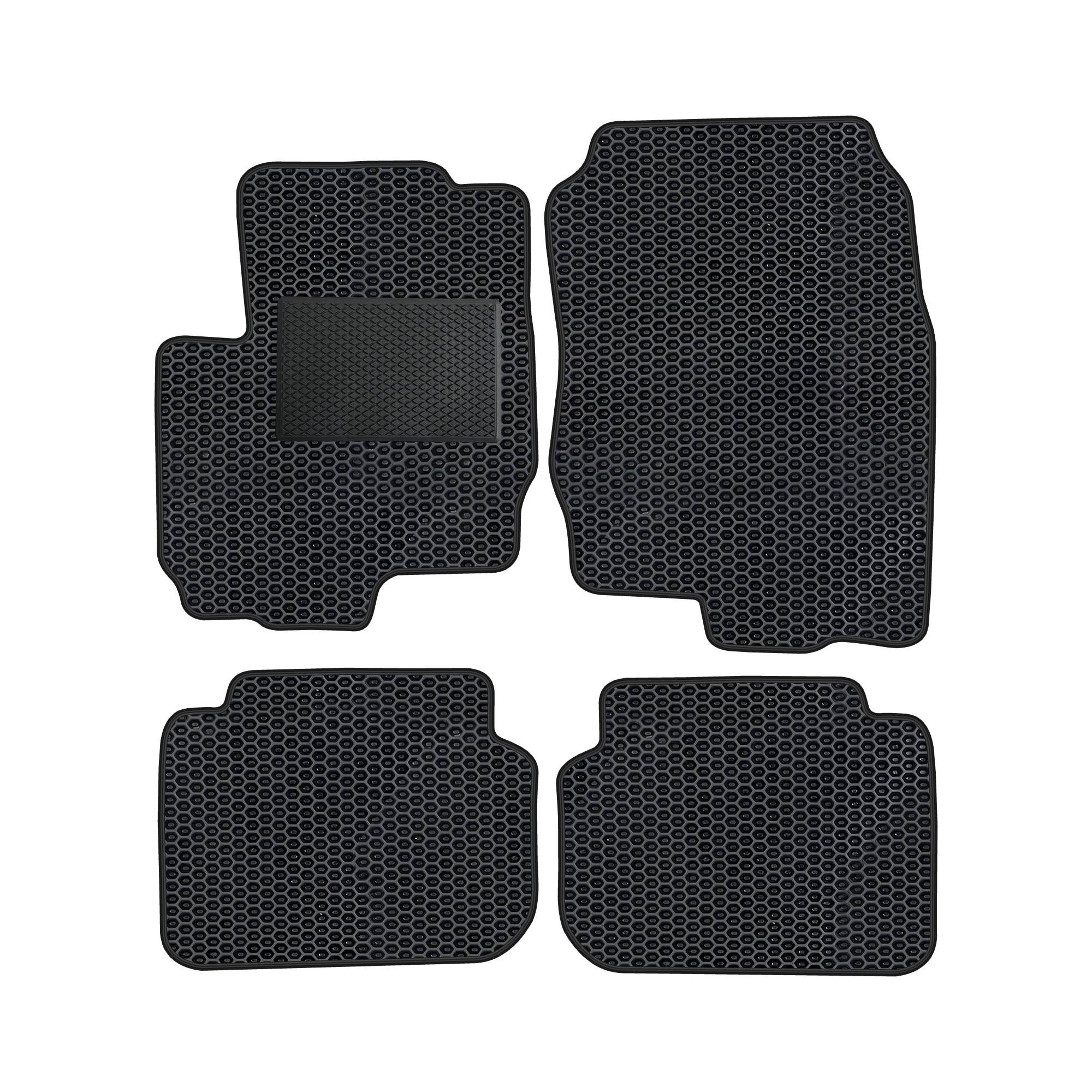 Mi012evapod - Komplettes Set Eva-autofußmatten Passend Für Mitsubishi Colt 2005-2012 5-türer (mit Zusätzlicher Verstärkung)