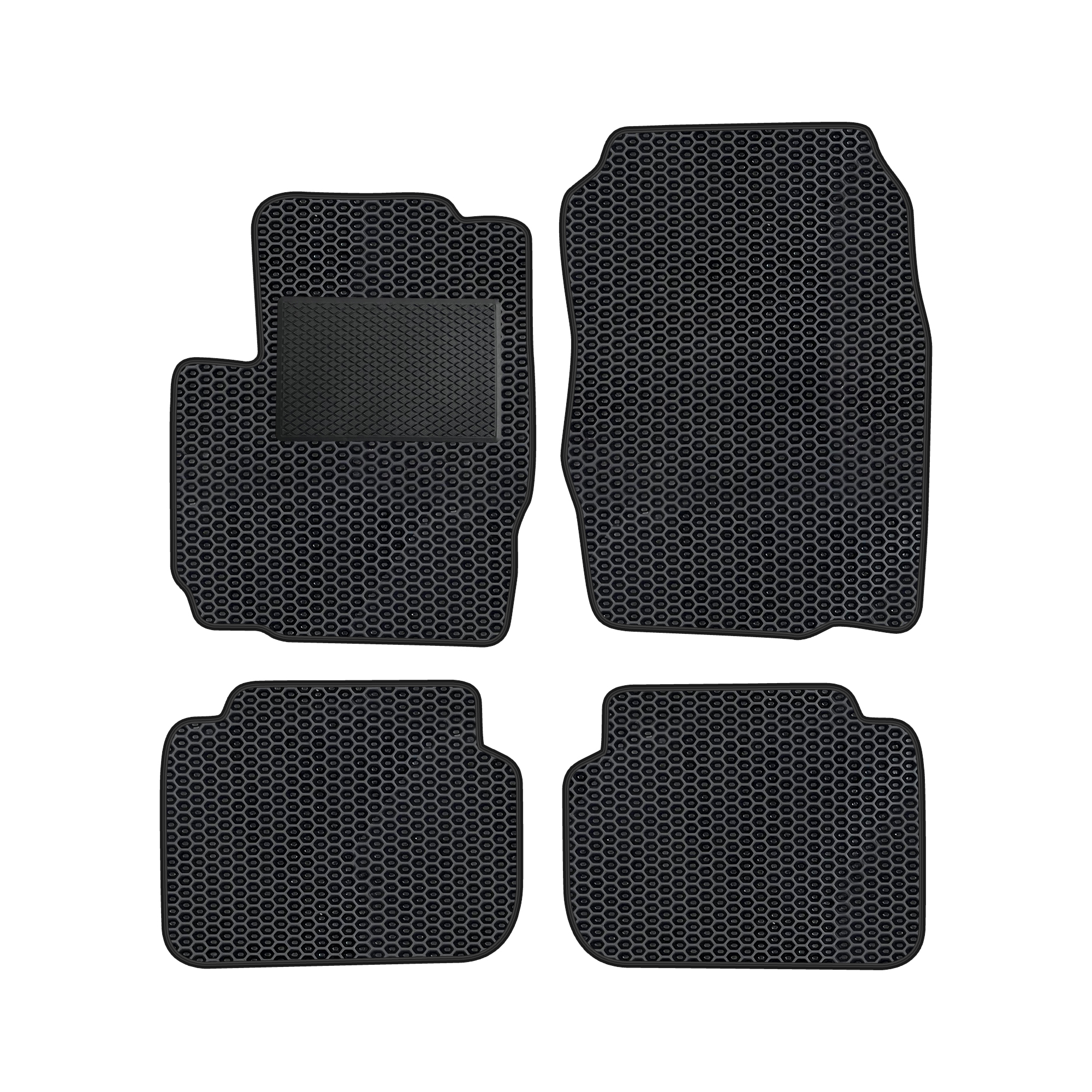 Mi011evapod - Komplettes Set Eva-autofußmatten Passend Für Mitsubishi Colt 2005-2012 3-türer (mit Zusätzlicher Verstärkung)