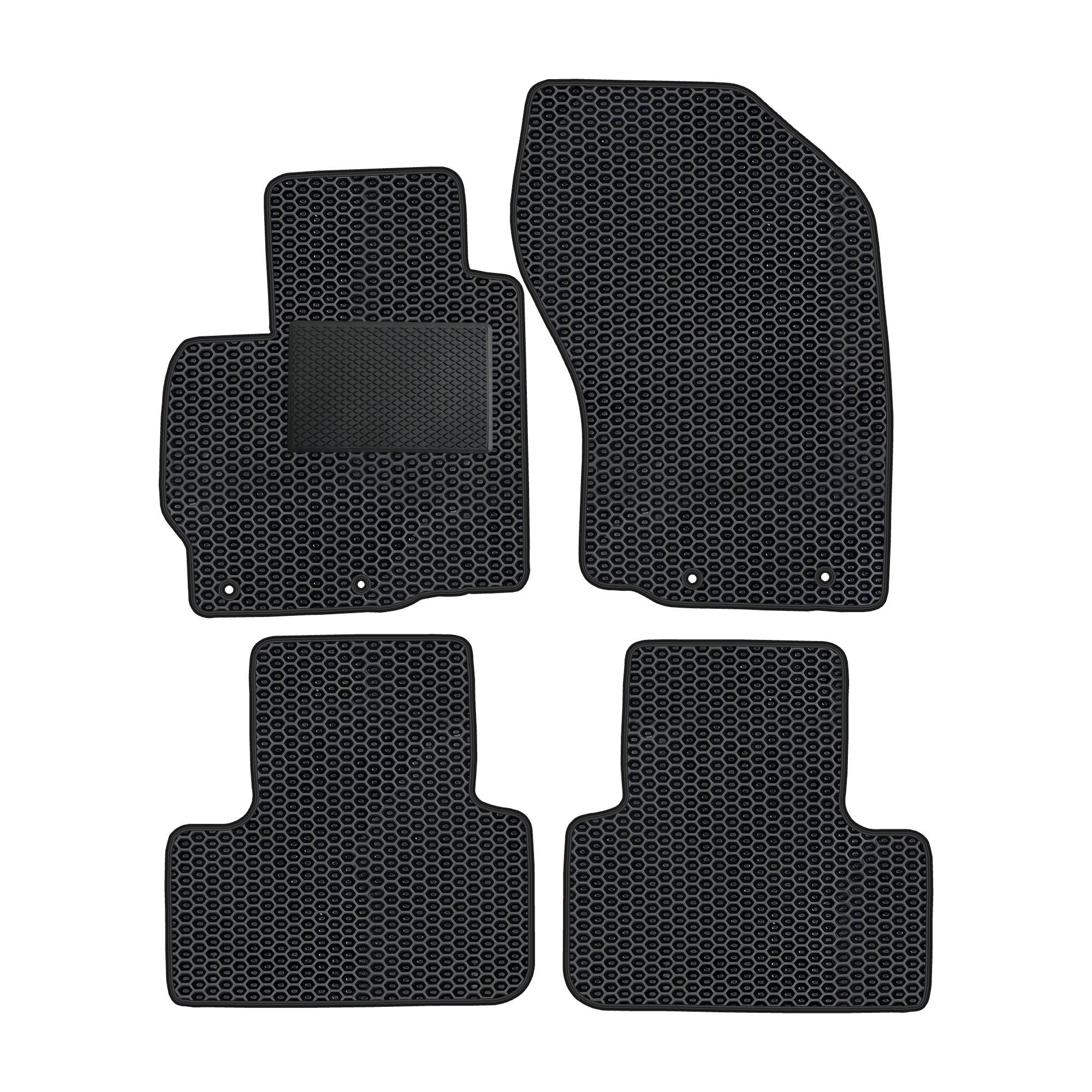 Mi014cpevapod - Komplettes Set Eva-autofußmatten Passend Für Citroen C4 Aircross Peugeot 4008 2012-2017 (mit Zusätzlicher Verstärkung)