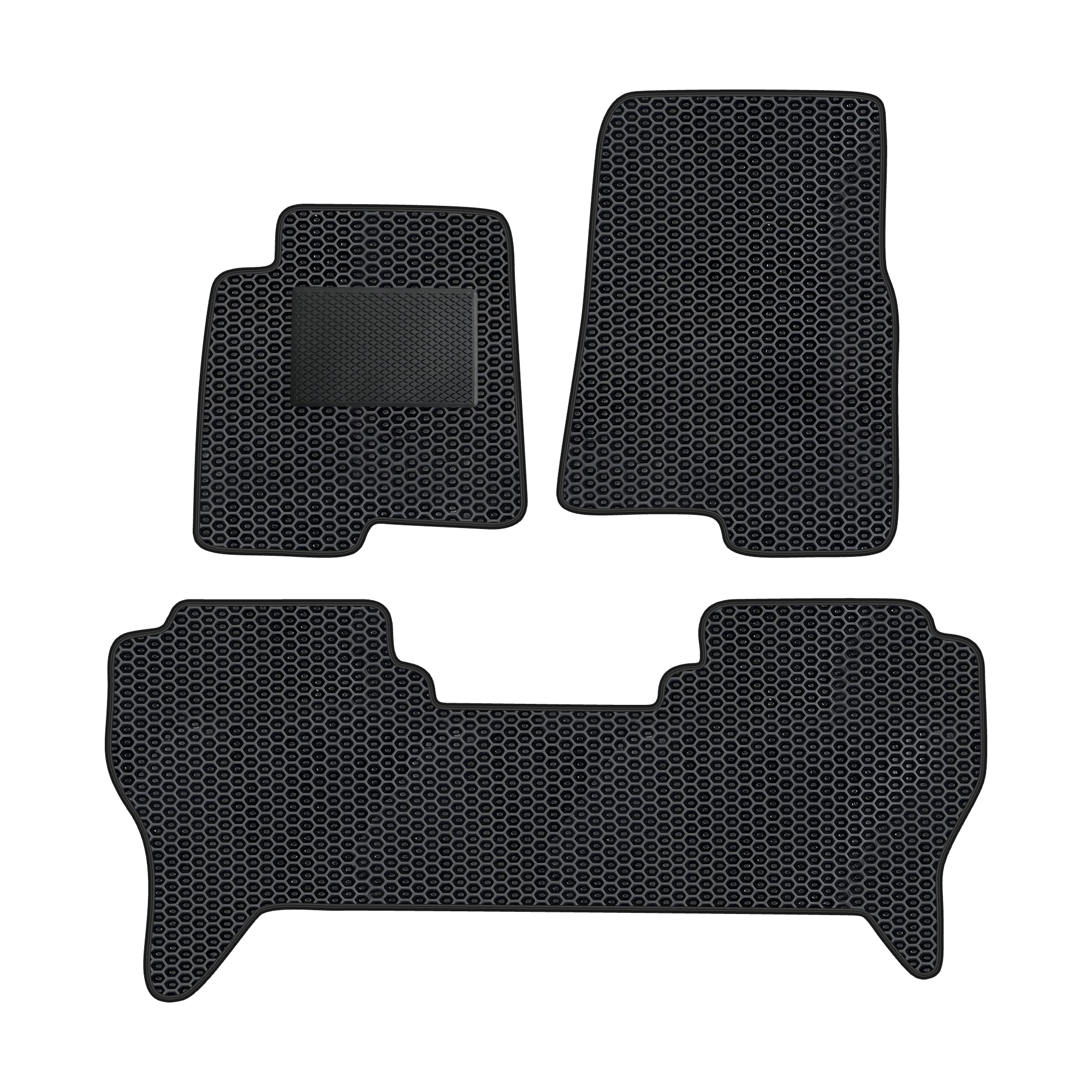Mi025evapod - Komplettes Set Eva-autofußmatten Passend Für Mitsubishi Pajero V80 Lang 2007-2021 (mit Zusätzlicher Verstärkung)