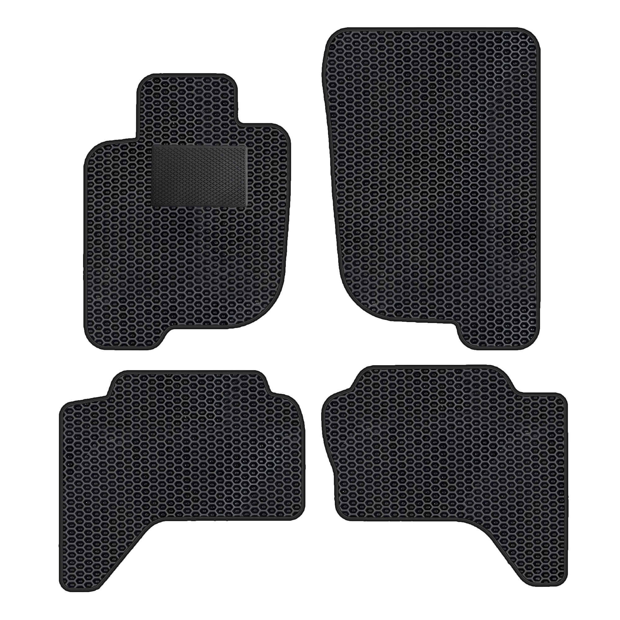 Mi032evapod - Komplettes Set Eva-autofußmatten Passend Für Mitsubishi L200 I 2001-2005 (mit Zusätzlicher Verstärkung)