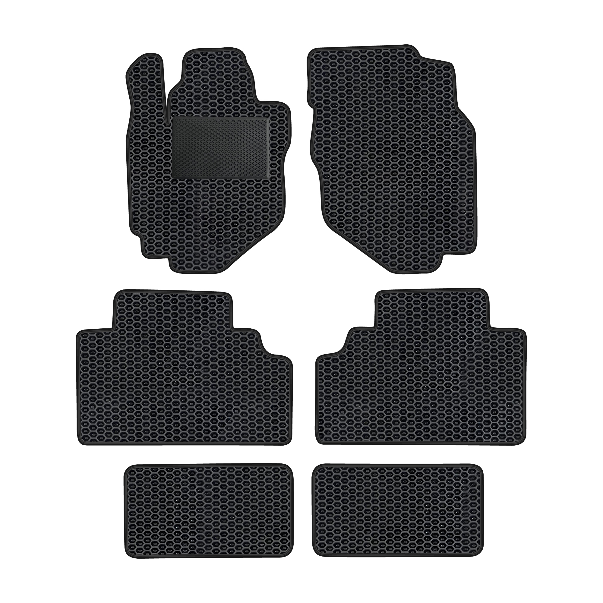 Ma011evapod - Komplettes Set Eva-autofußmatten Passend Für Mazda Mpv Ii 1999-2006 (mit Zusätzlicher Verstärkung)
