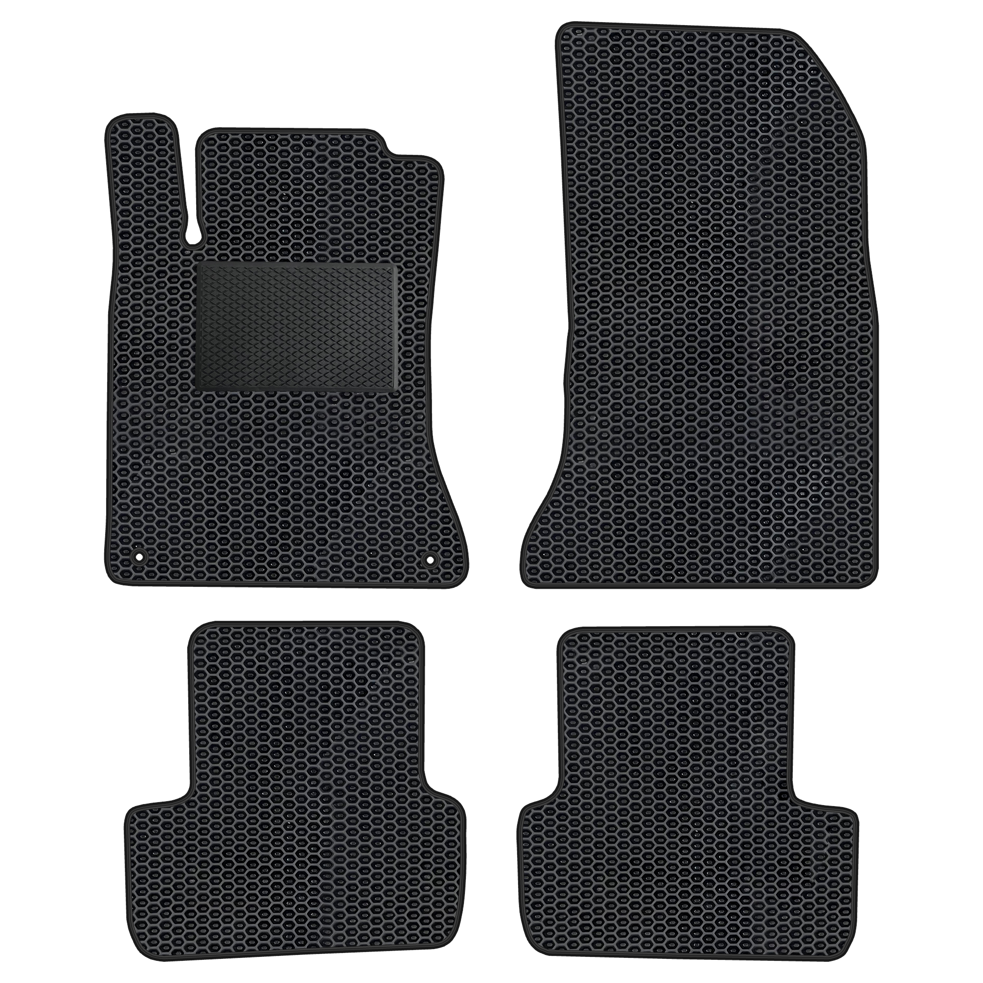 Me074evapod - Komplettes Set Eva-autofußmatten Passend Für Mercedes-benz Gla I X156 2013-2019 (mit Zusätzlicher Verstärkung)