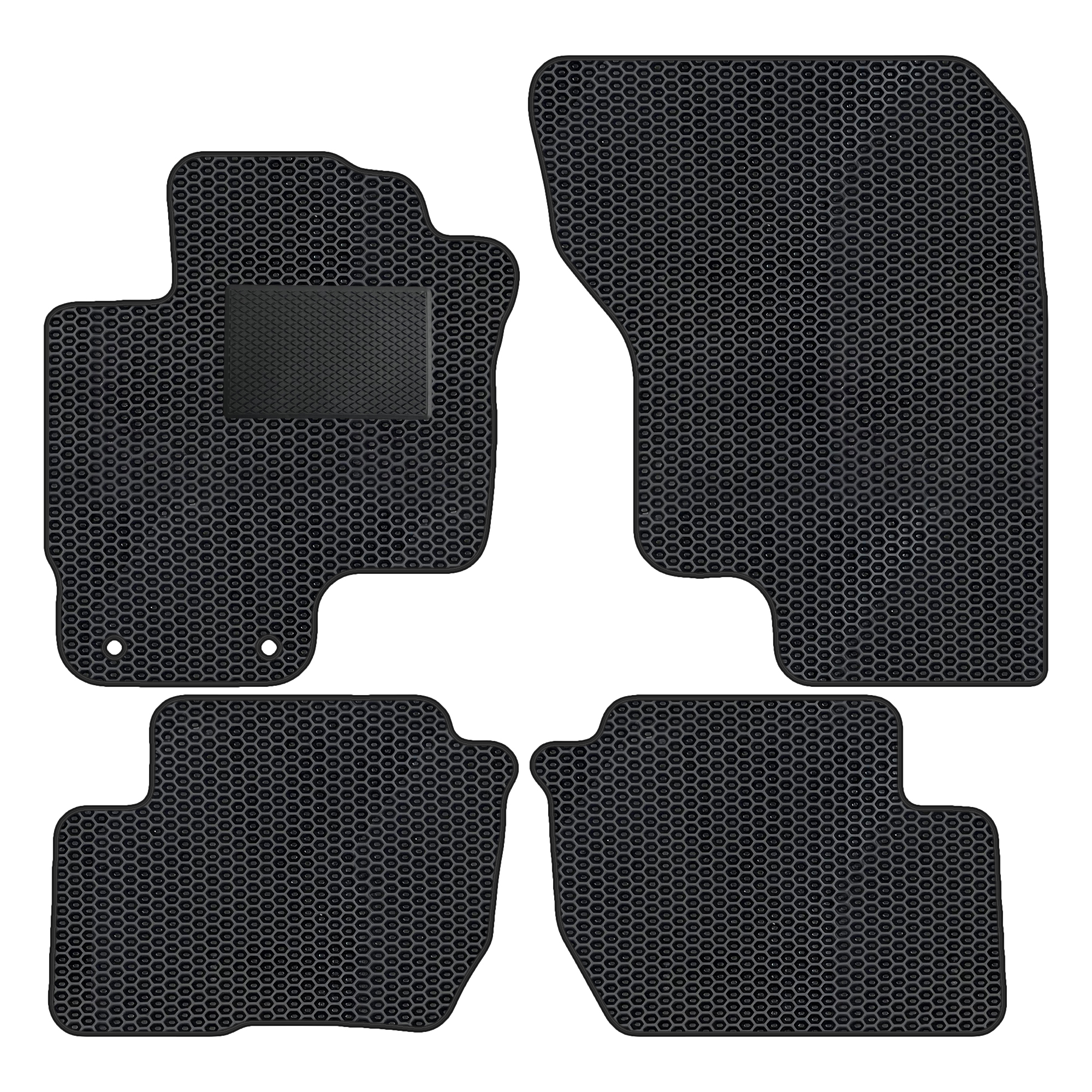 Mi038evapod - Komplettes Set Eva-autofußmatten Passend Für Mitsubishi Outlander Phev 2014-2021 Hybrid (mit Zusätzlicher Verstärkung)