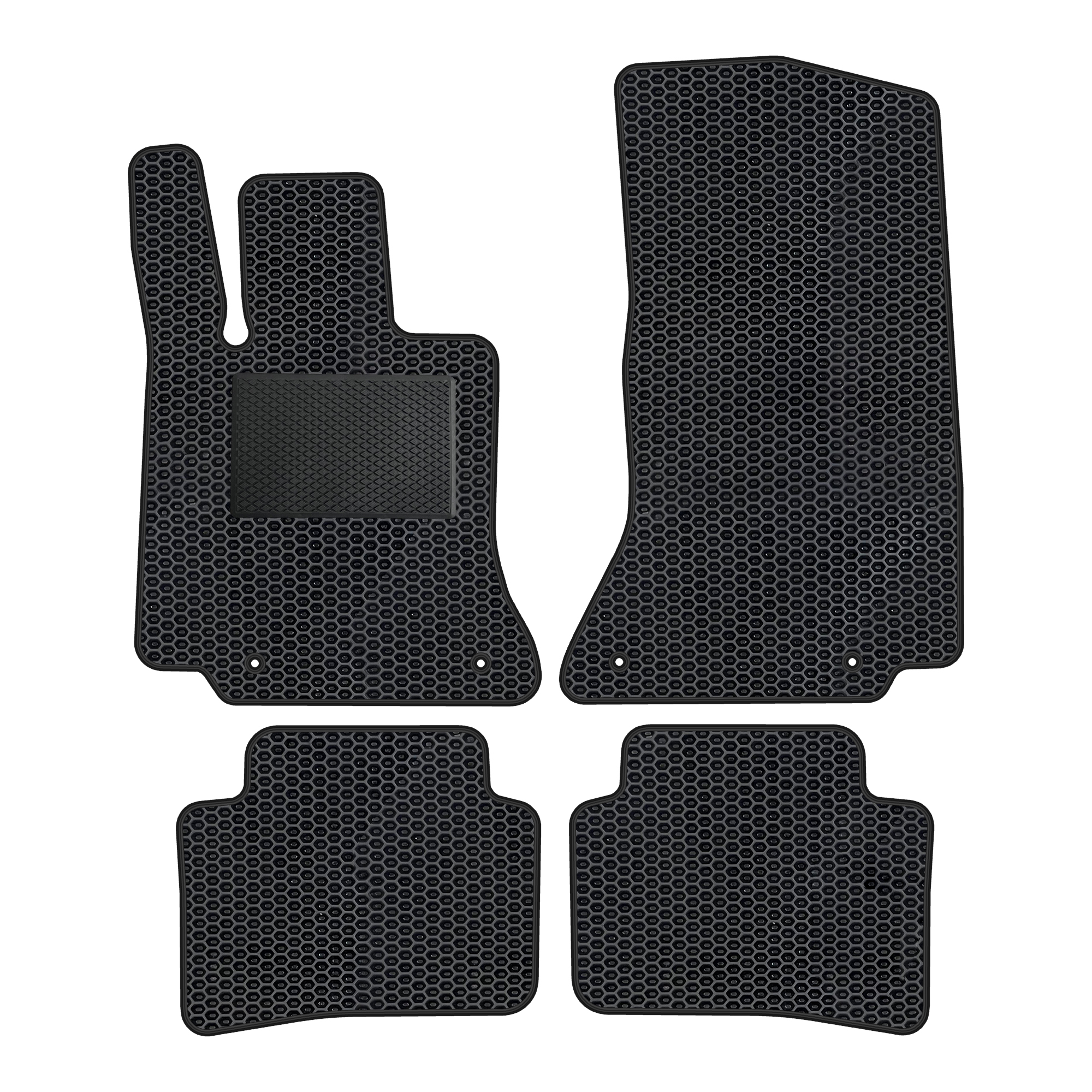 Me080evapod - Komplettes Set Eva-autofußmatten Passend Für Mercedes-benz C-klasse Coupé C204 2007-2014 (mit Zusätzlicher Verstärkung)