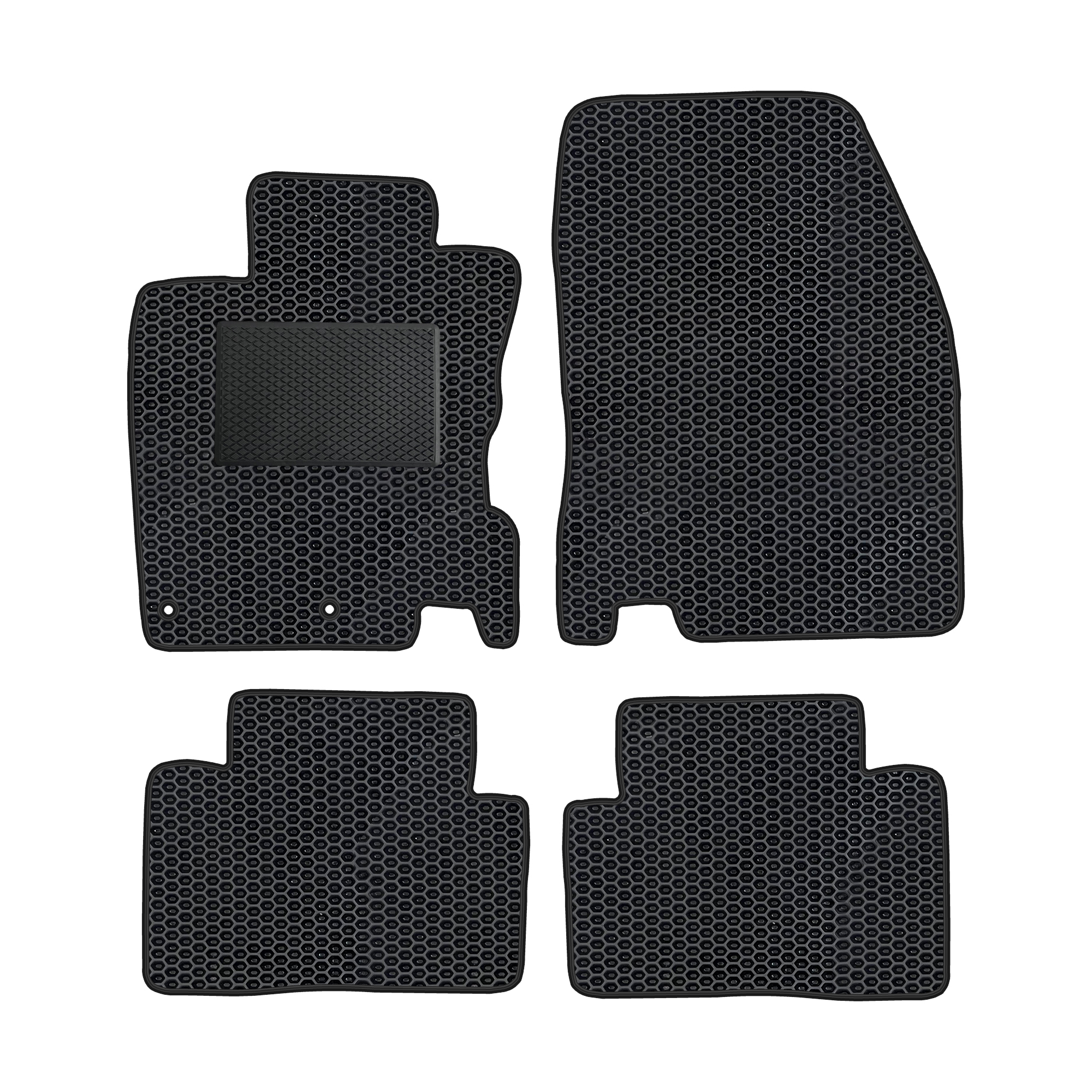 Ni014evapod - Komplettes Set Eva-autofußmatten Passend Für Nissan Qashqai Ii 2013-2021 (mit Zusätzlicher Verstärkung)