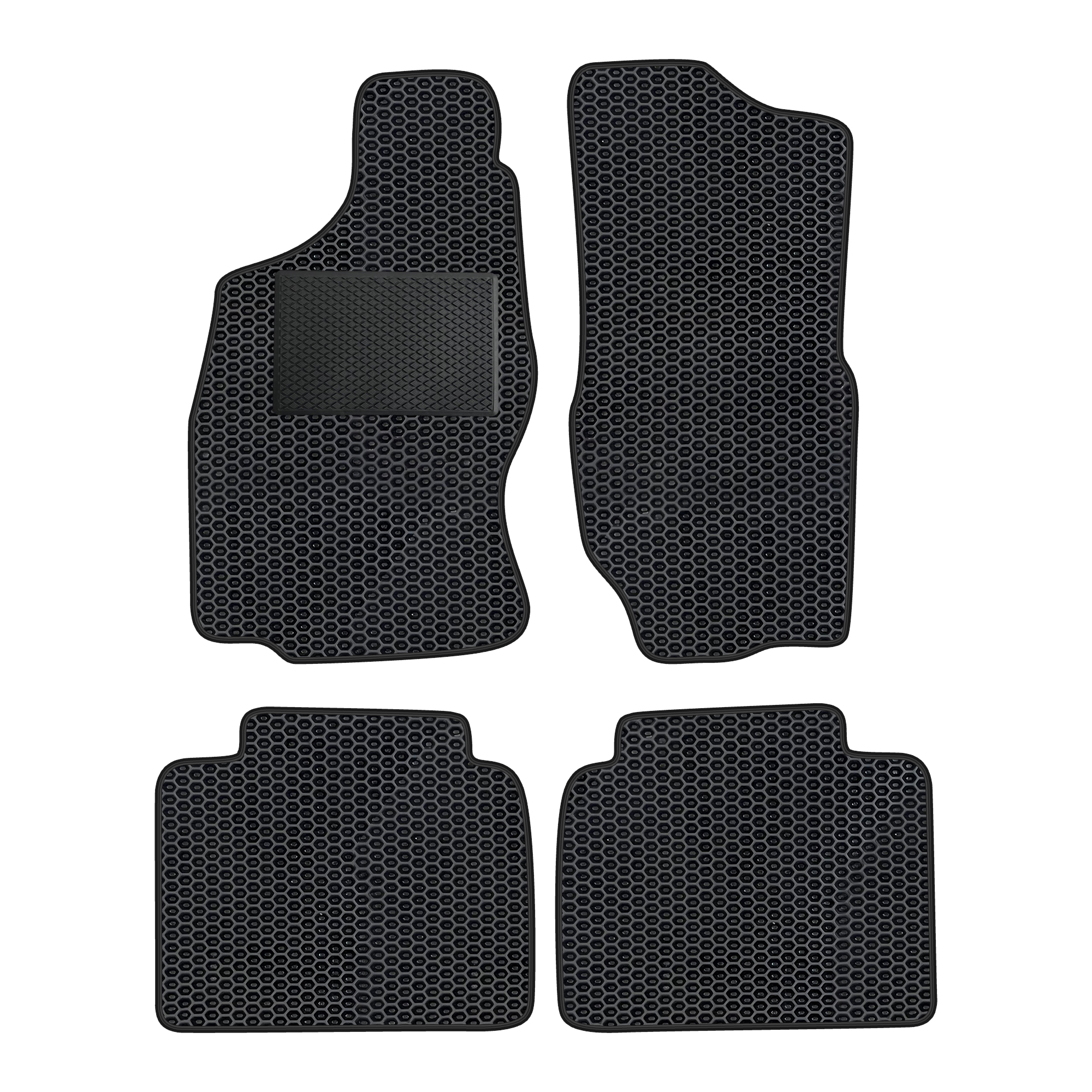 Ni017evapod - Komplettes Set Eva-autofußmatten Passend Für Nissan Terrano Ii 1993-2003 3-türer (mit Zusätzlicher Verstärkung)