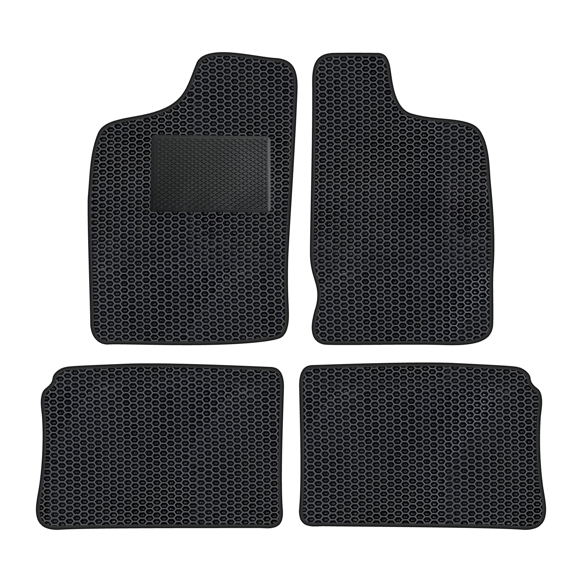Ni021evapod - Komplettes Set Eva-autofußmatten Passend Für Nissan Navara I 1997-2005 (mit Zusätzlicher Verstärkung)