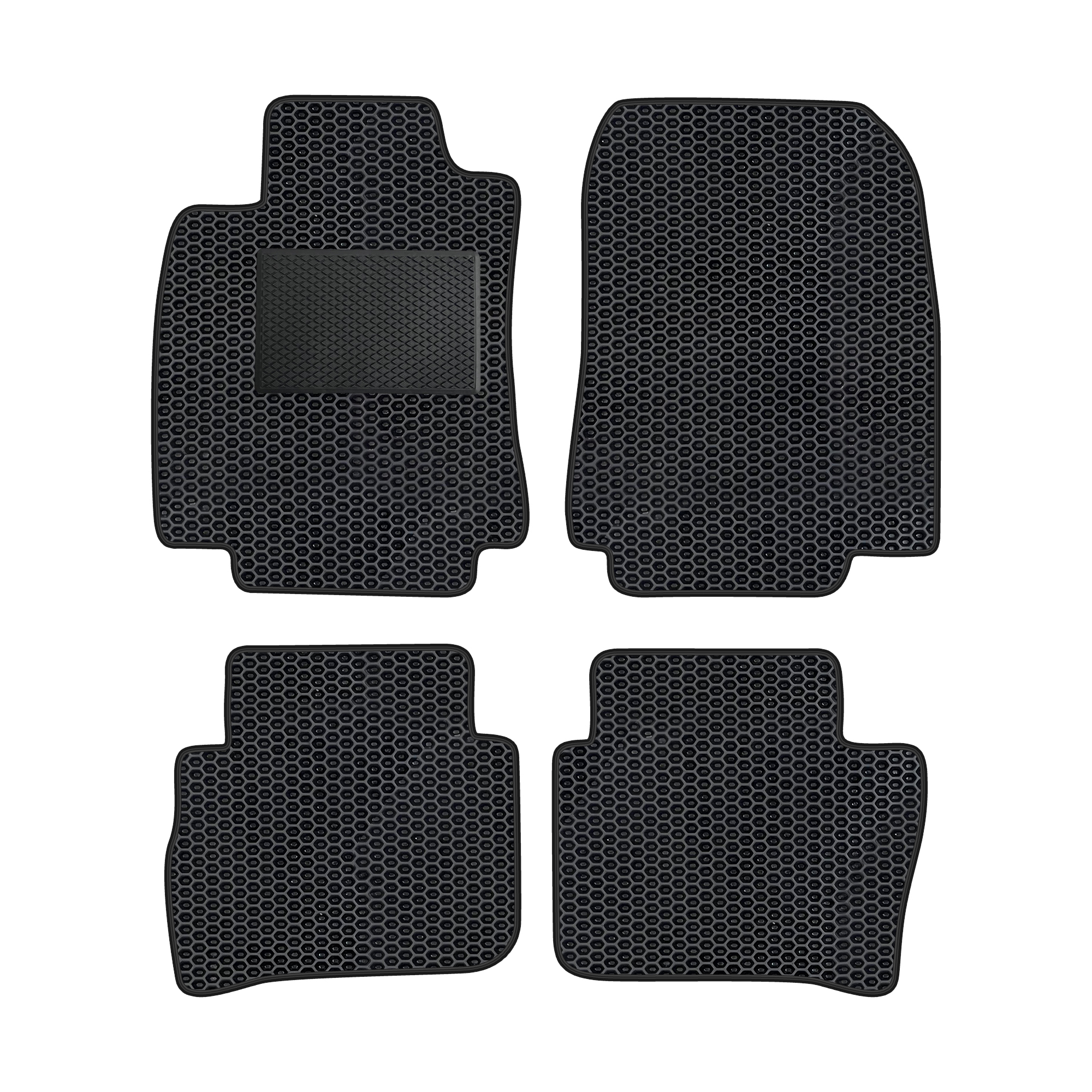 Ni033evapod - Komplettes Set Eva-autofußmatten Passend Für Nissan Cube 2009-2019 (mit Zusätzlicher Verstärkung)