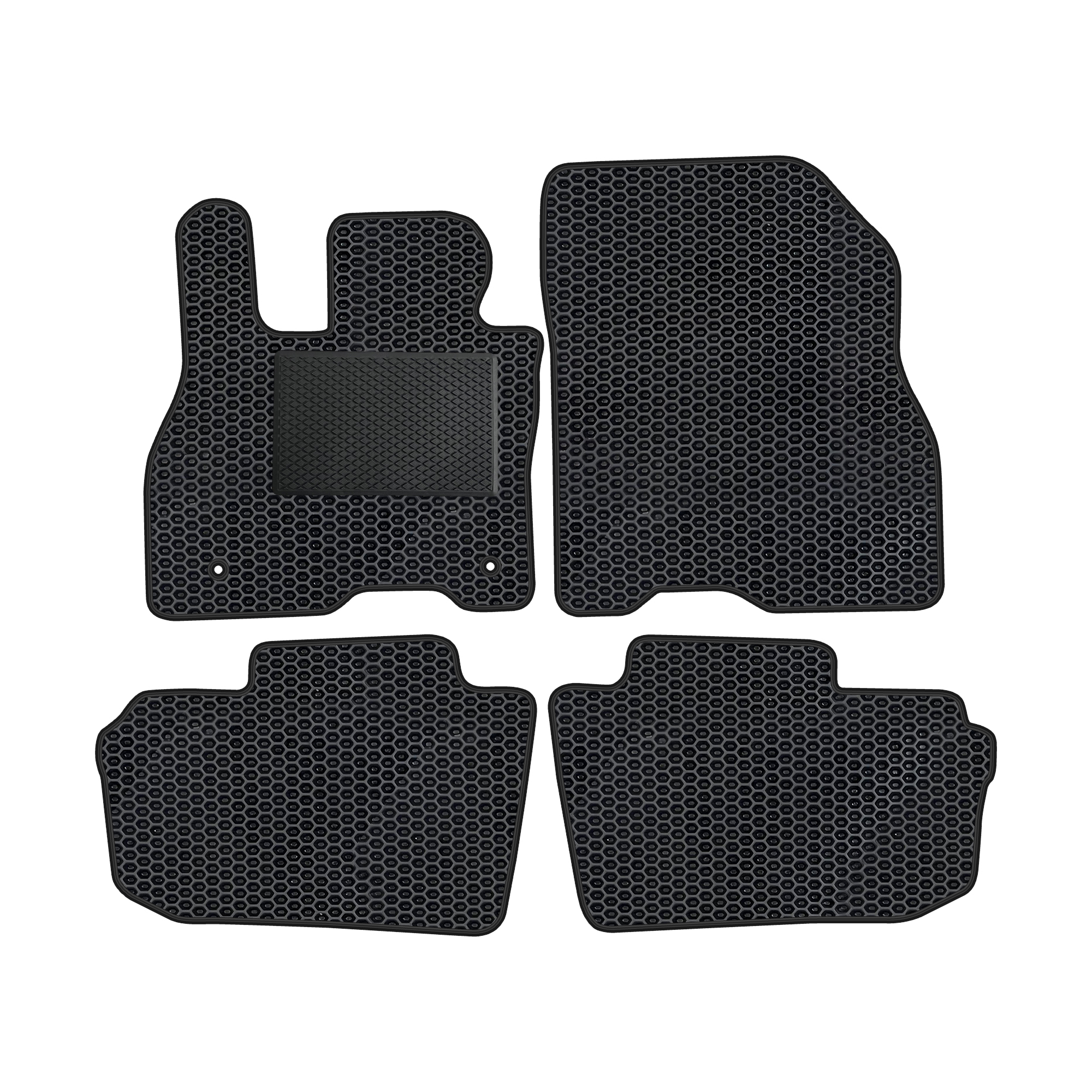 Ni040evapod - Komplettes Set Eva-autofußmatten, Passend Für Nissan Leaf Ii Ab 2017 (mit Zusätzlicher Verstärkung)