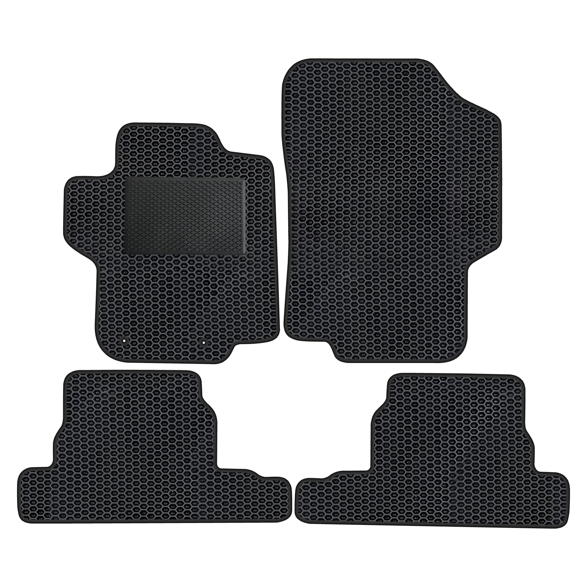 Pe017evapod - Komplettes Set Eva-autofußmatten Passend Für Peugeot 1007 2005-2009 (mit Zusätzlicher Verstärkung)