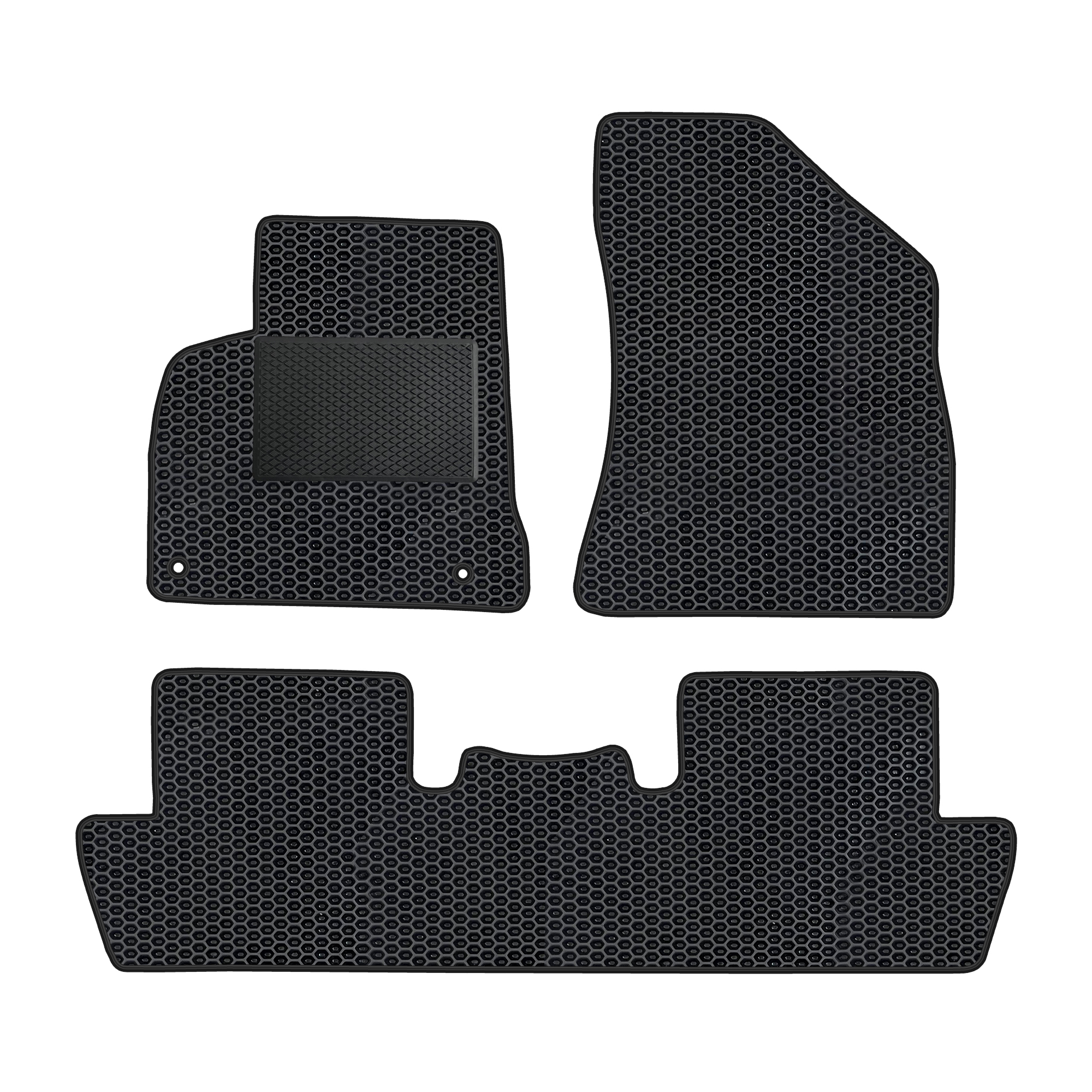Pe023evapod - Komplettes Set Eva-autofußmatten Passend Für Peugeot 5008 2006-2012 5-sitzer (mit Zusätzlicher Verstärkung)