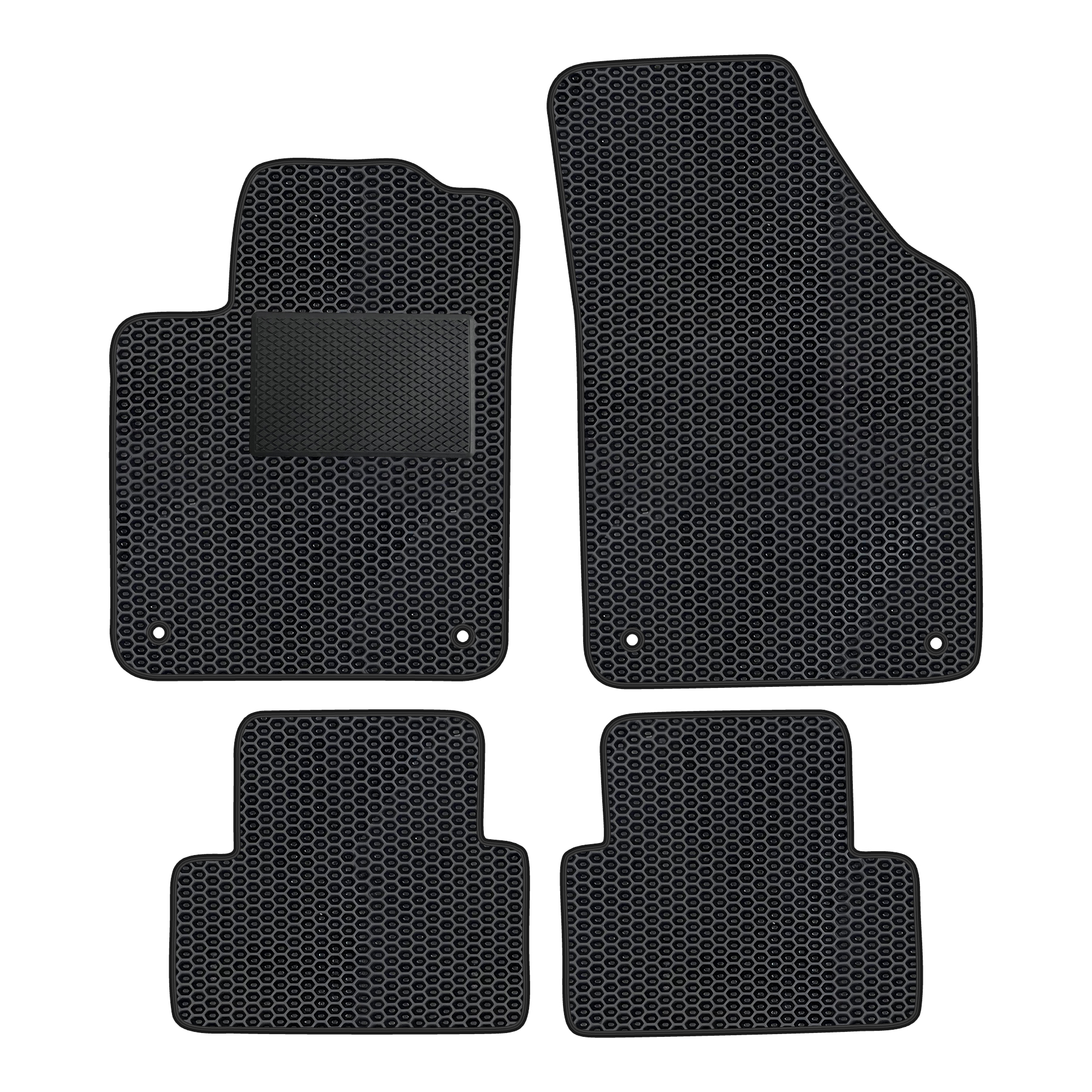 Pe022evapod - Komplettes Set Eva-autofußmatten Passend Für Peugeot Rcz 2010-2015 (mit Zusätzlicher Verstärkung)