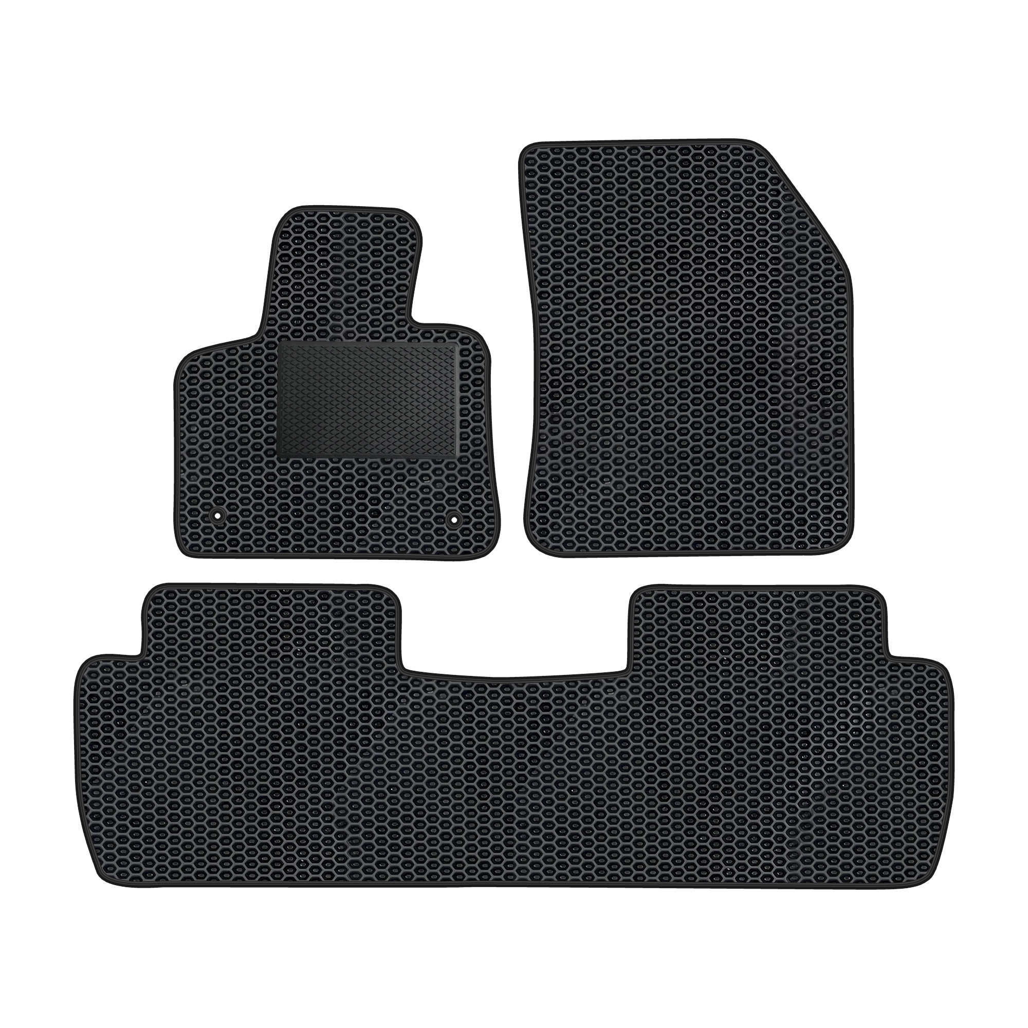 Pe024evapod - Komplettes Set Eva-autofußmatten Passend Für Peugeot 5008 Ii Ab 2017, 5-sitzer (mit Zusätzlicher Verstärkung)