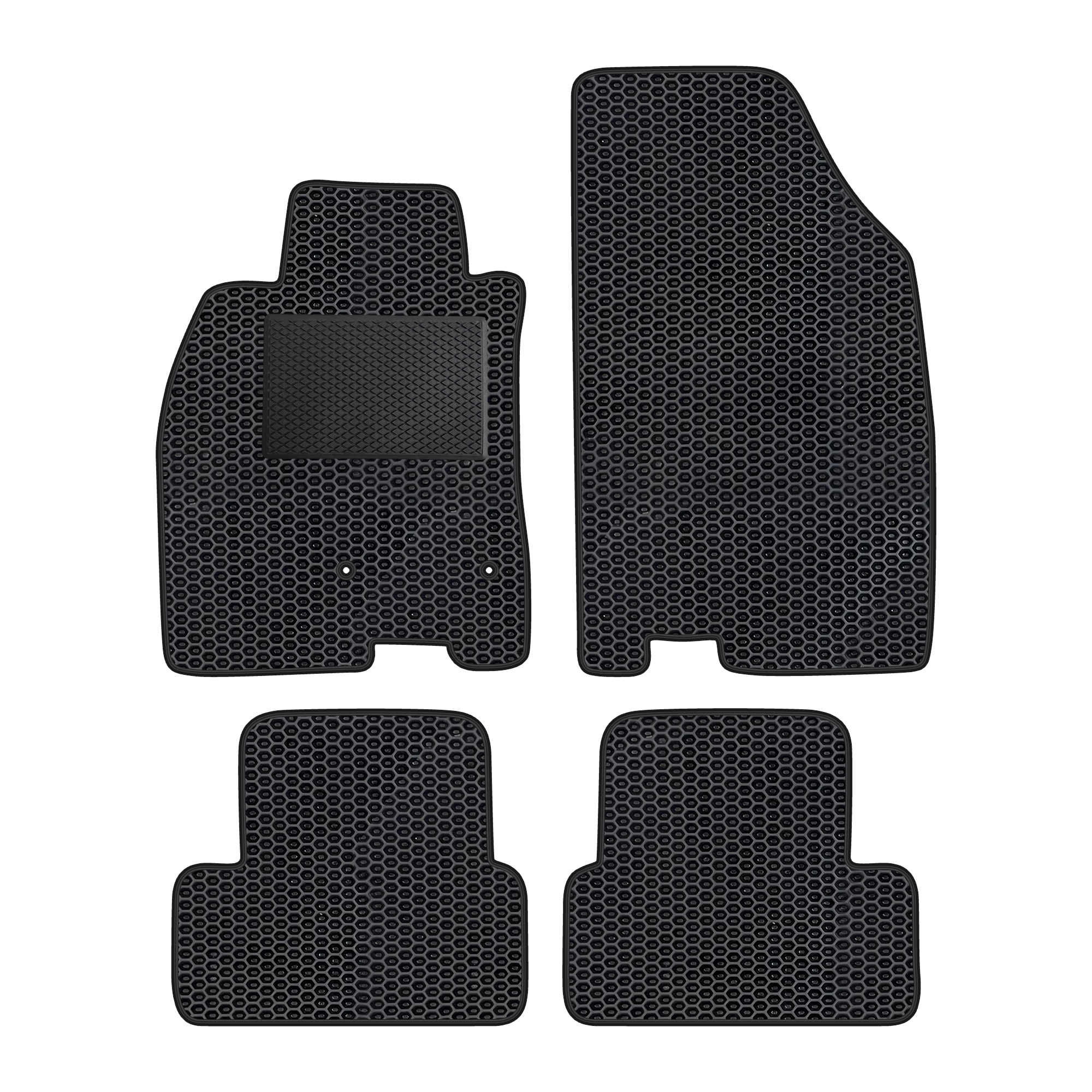 Re011evapod - Komplettes Set Eva-autofußmatten Passend Für Renault Fluence 2010-2016 (mit Zusätzlicher Verstärkung)