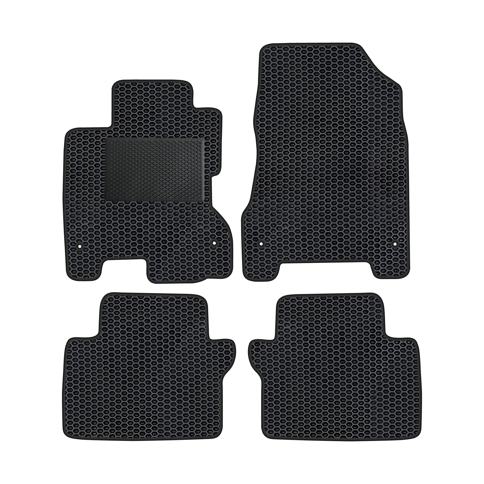 Re016evapod - Komplettes Set Eva-autofußmatten Passend Für Renault Koleos 2008-2016 (mit Zusätzlicher Verstärkung)