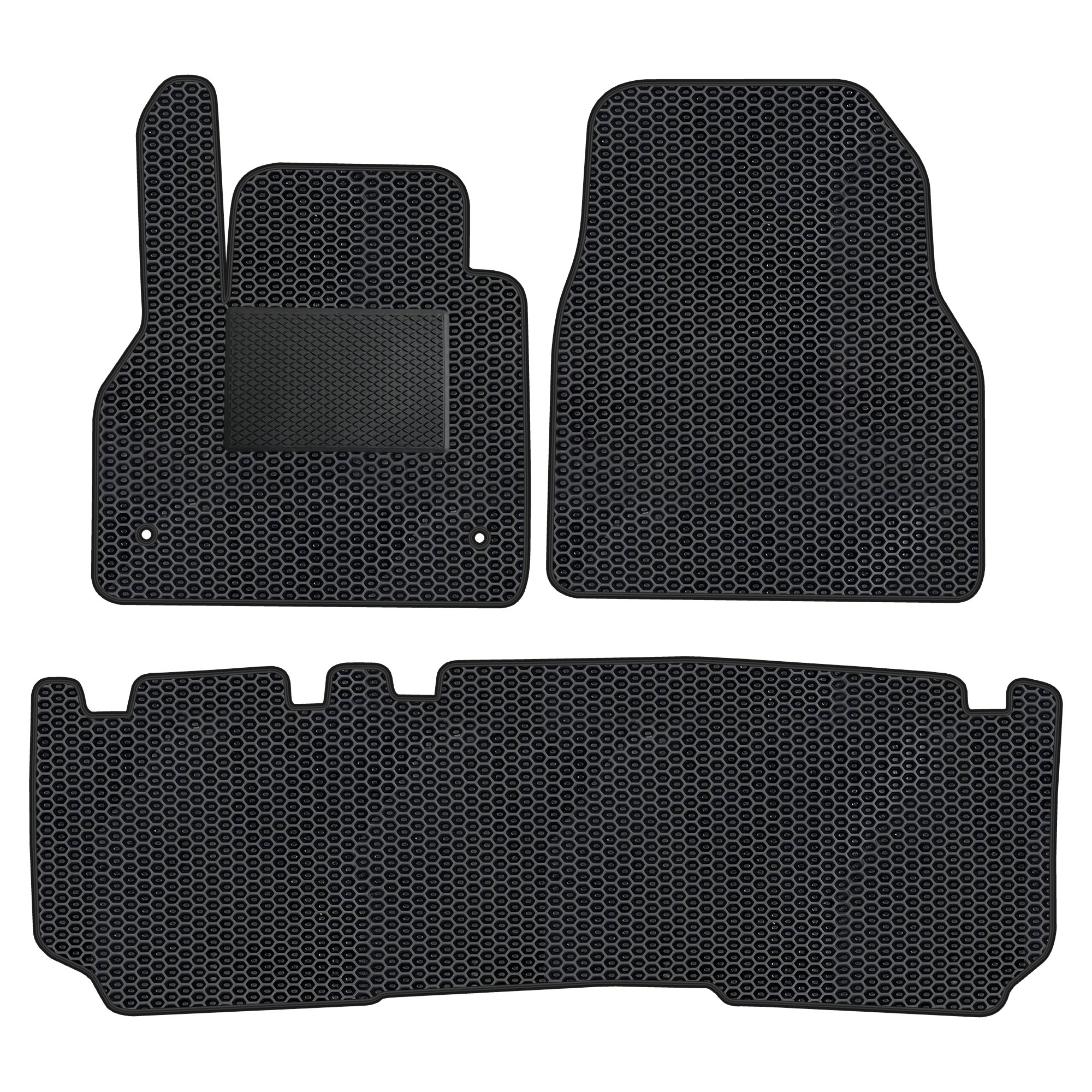 Re021msevapod - Komplettes Set Eva-autofußmatten Passend Für Mercedes-benz Citan 2012-2021 5-sitzer (mit Zusätzlicher Verstärkung)