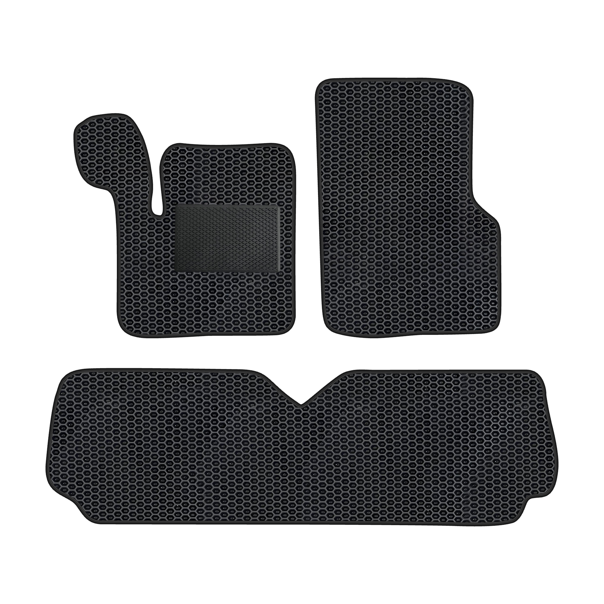 Re025evapod - Komplettes Set Eva-autofußmatten Passend Für Renault Espace Iii 1996-2002 5-sitzer (mit Zusätzlicher Verstärkung)