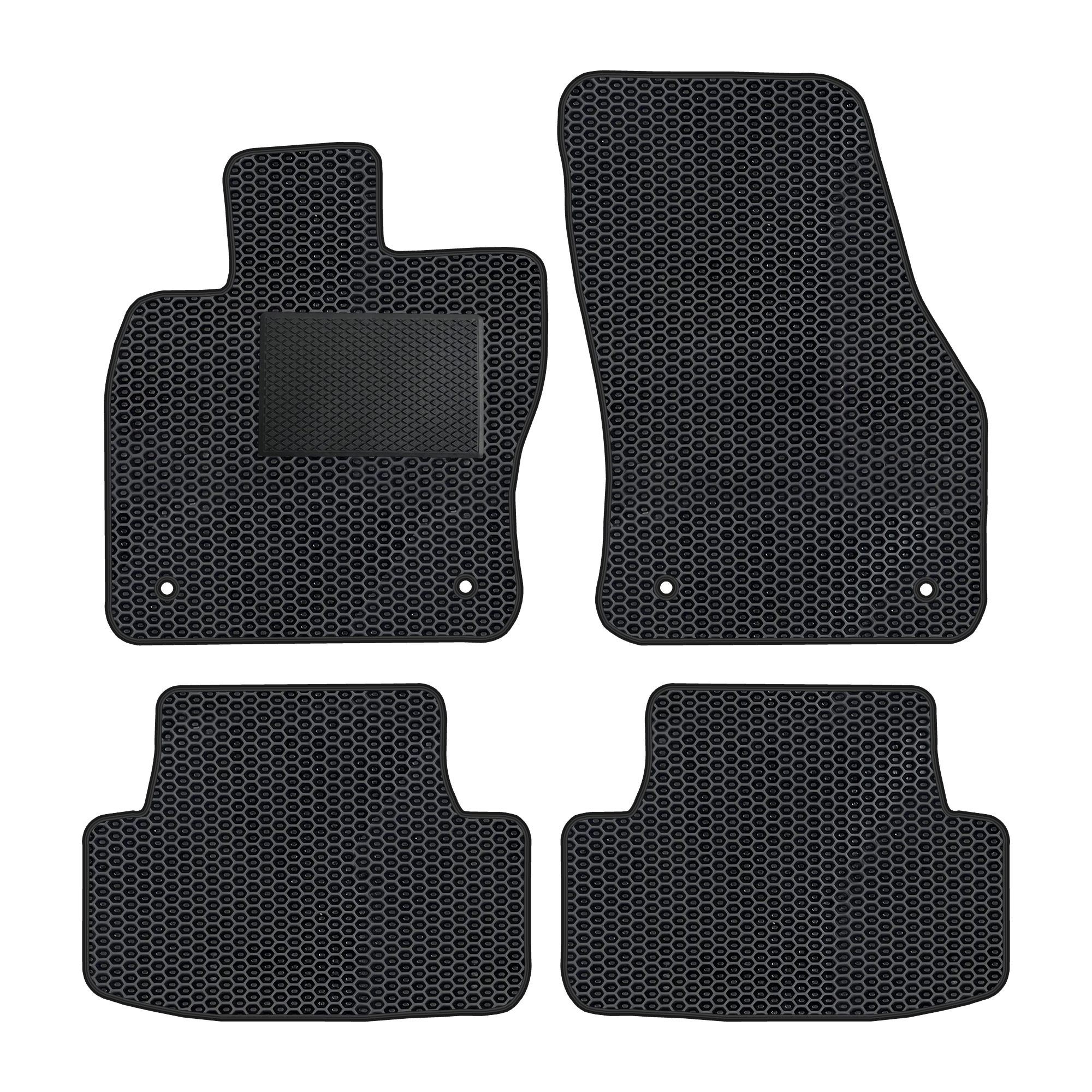 Se011evapod - Komplettes Set Eva-autofußmatten Passend Für Vw T-roc Seat Ateca Skoda Karoq Ab 2016 (mit Zusätzlicher Verstärkung)