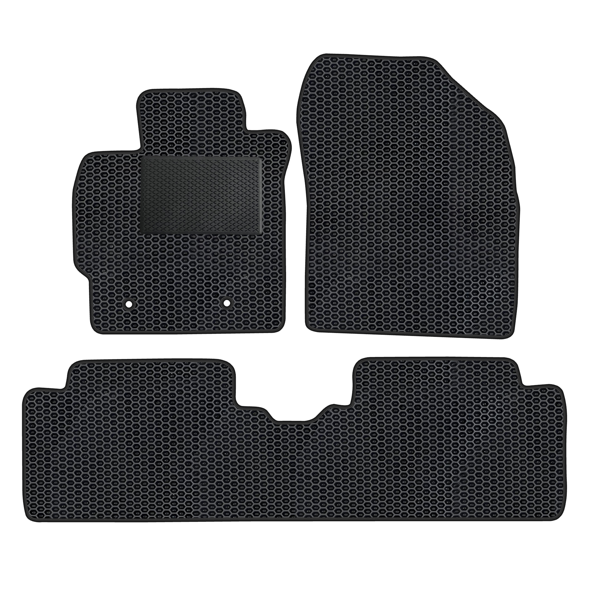 To011evapod - Komplettes Set Eva-autofußmatten Passend Für Toyota Auris I Corolla E15 2007-2012 (mit Zusätzlicher Verstärkung)