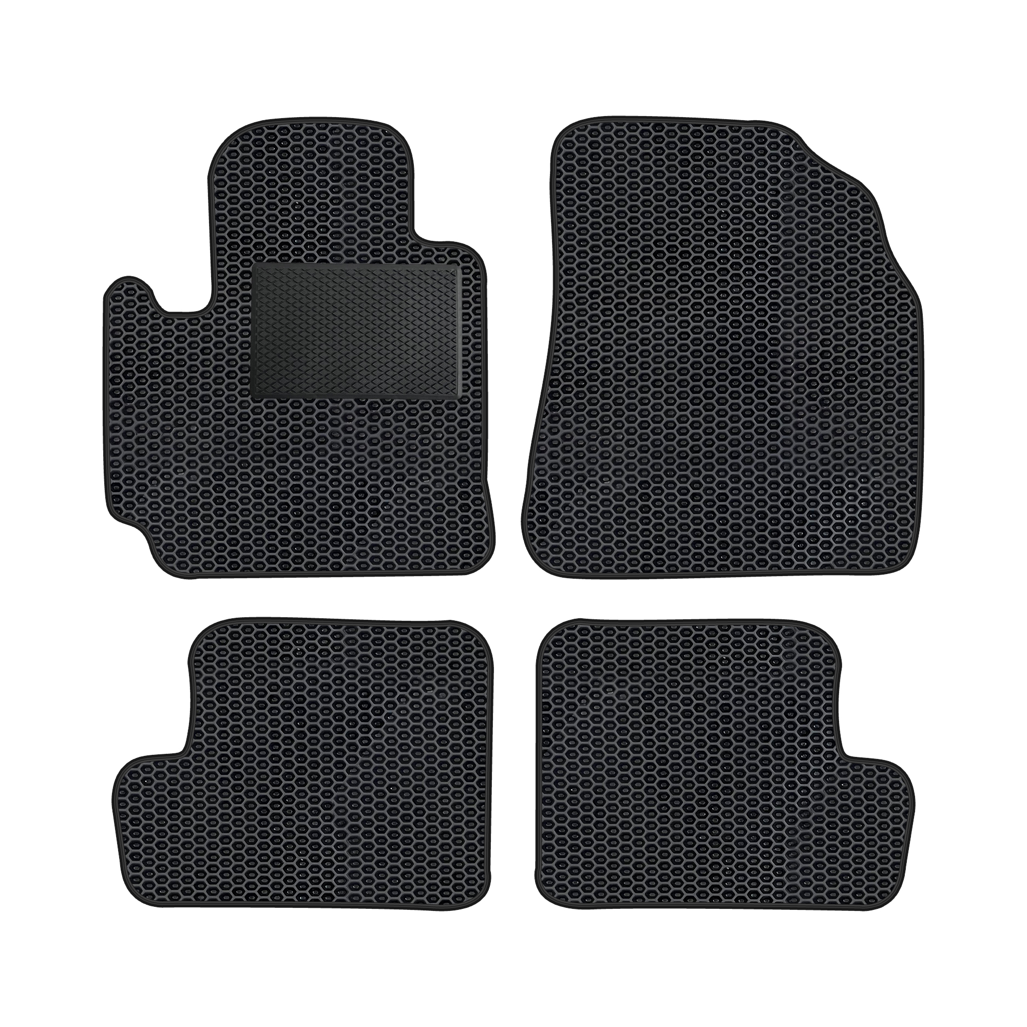 To028evapod - Komplettes Set Eva-autofußmatten Passend Für Toyota Rav4 Ii 2003-2006 3-türer (mit Zusätzlicher Verstärkung)