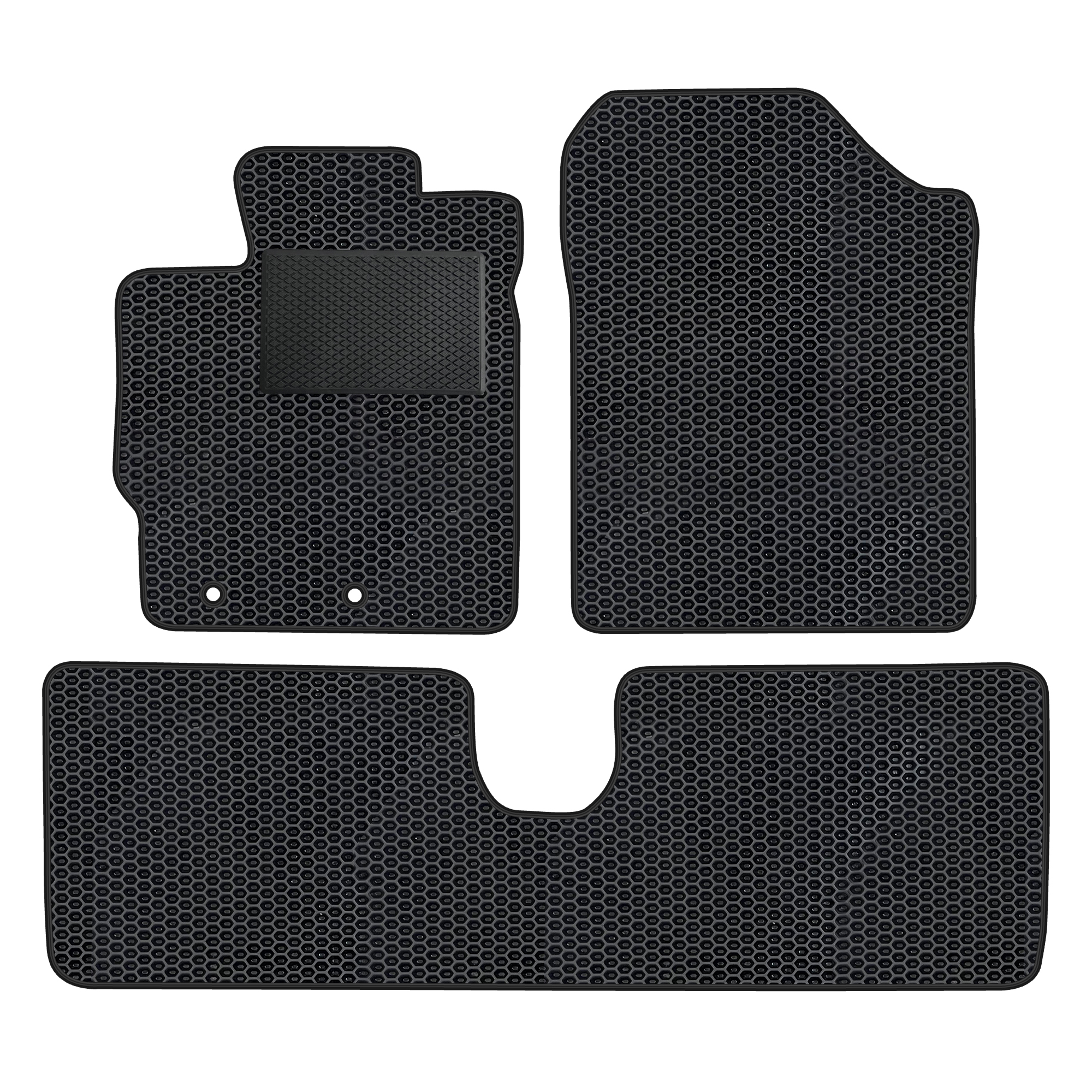 To052evapod - Komplettes Set Eva-autofußmatten Passend Für Toyota Yaris Iii Hybride 2012-2019 (mit Zusätzlicher Verstärkung)