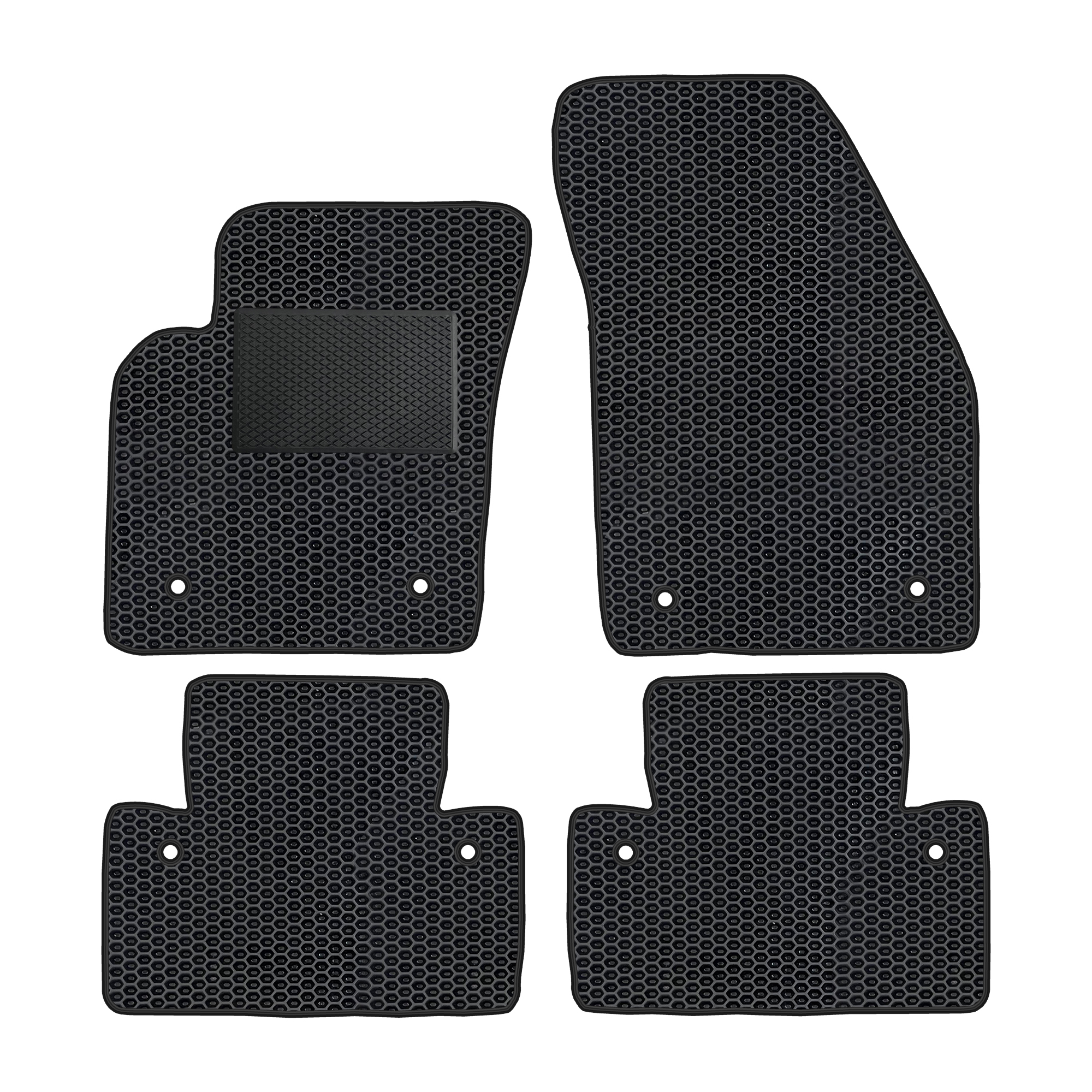 Vl004evapod - Komplettes Set Eva-autofußmatten Passend Für Volvo C30 S40 Ii V50 I 2004-2012 (mit Zusätzlicher Verstärkung)
