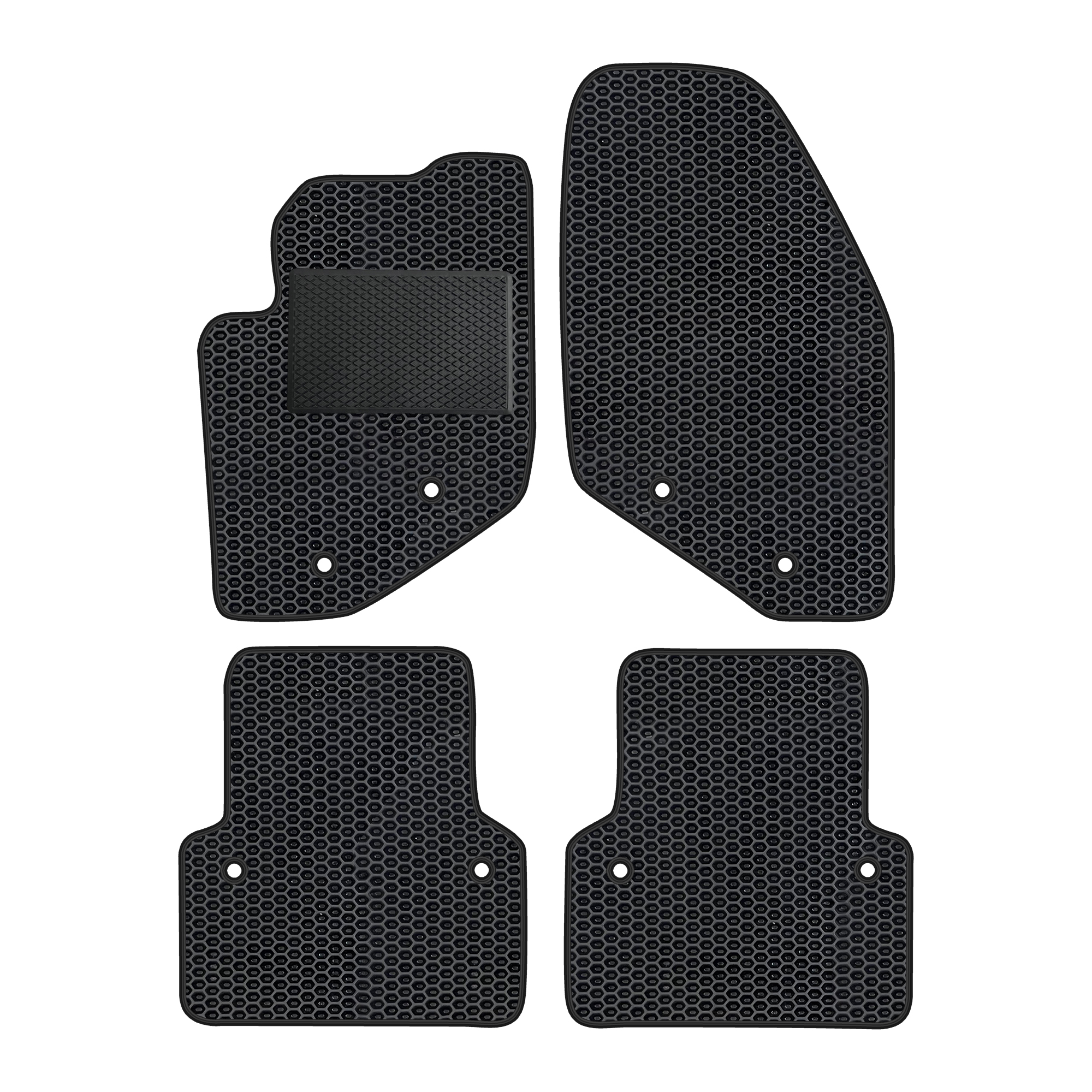 Vl008evapod - Komplettes Set Eva-autofußmatten Passend Für Volvo S80 I 1998-2007 (mit Zusätzlicher Verstärkung)
