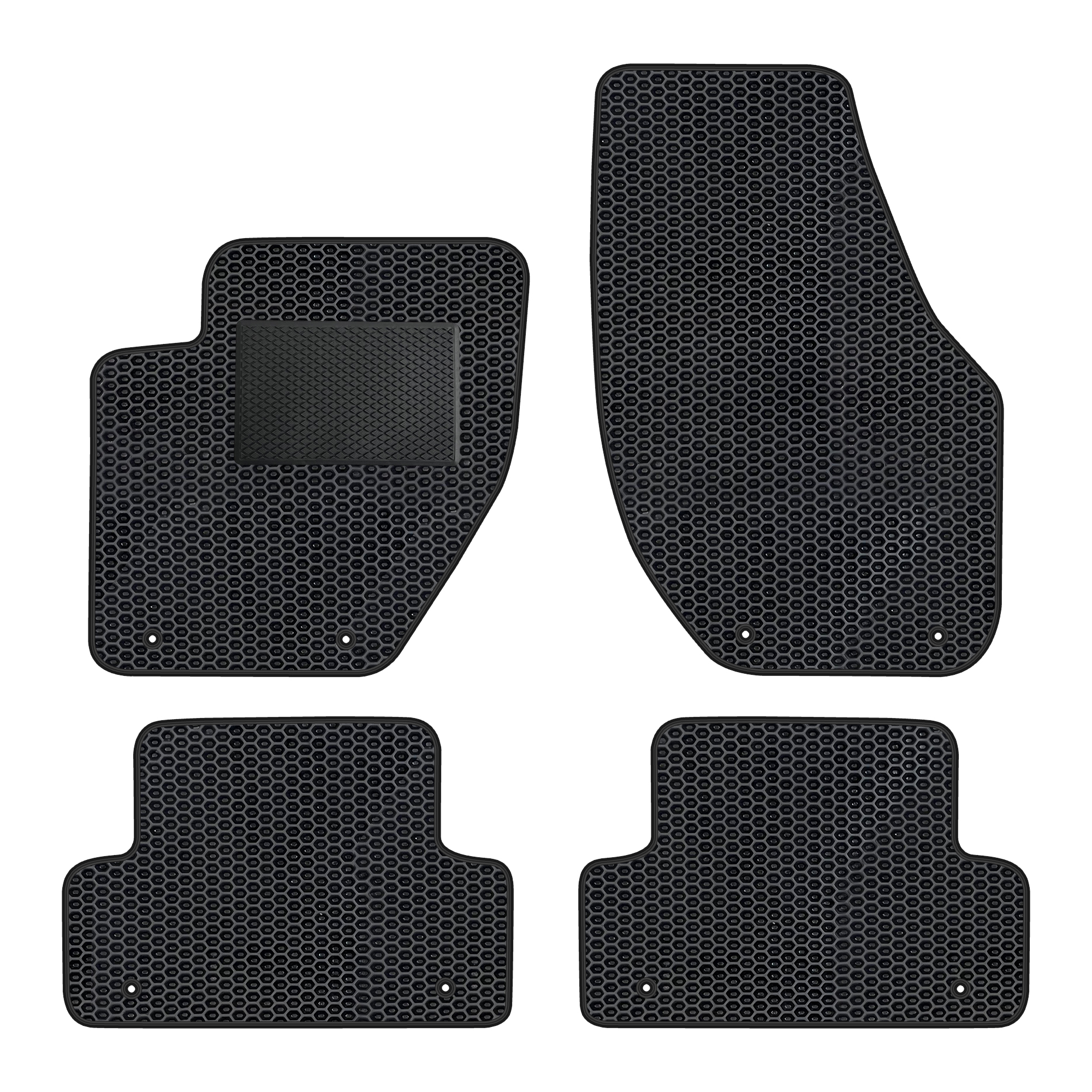 Vl014evapod - Komplettes Set Eva-autofußmatten Passend Für Volvo V40 Ii 2012-2019 (mit Zusätzlicher Verstärkung)