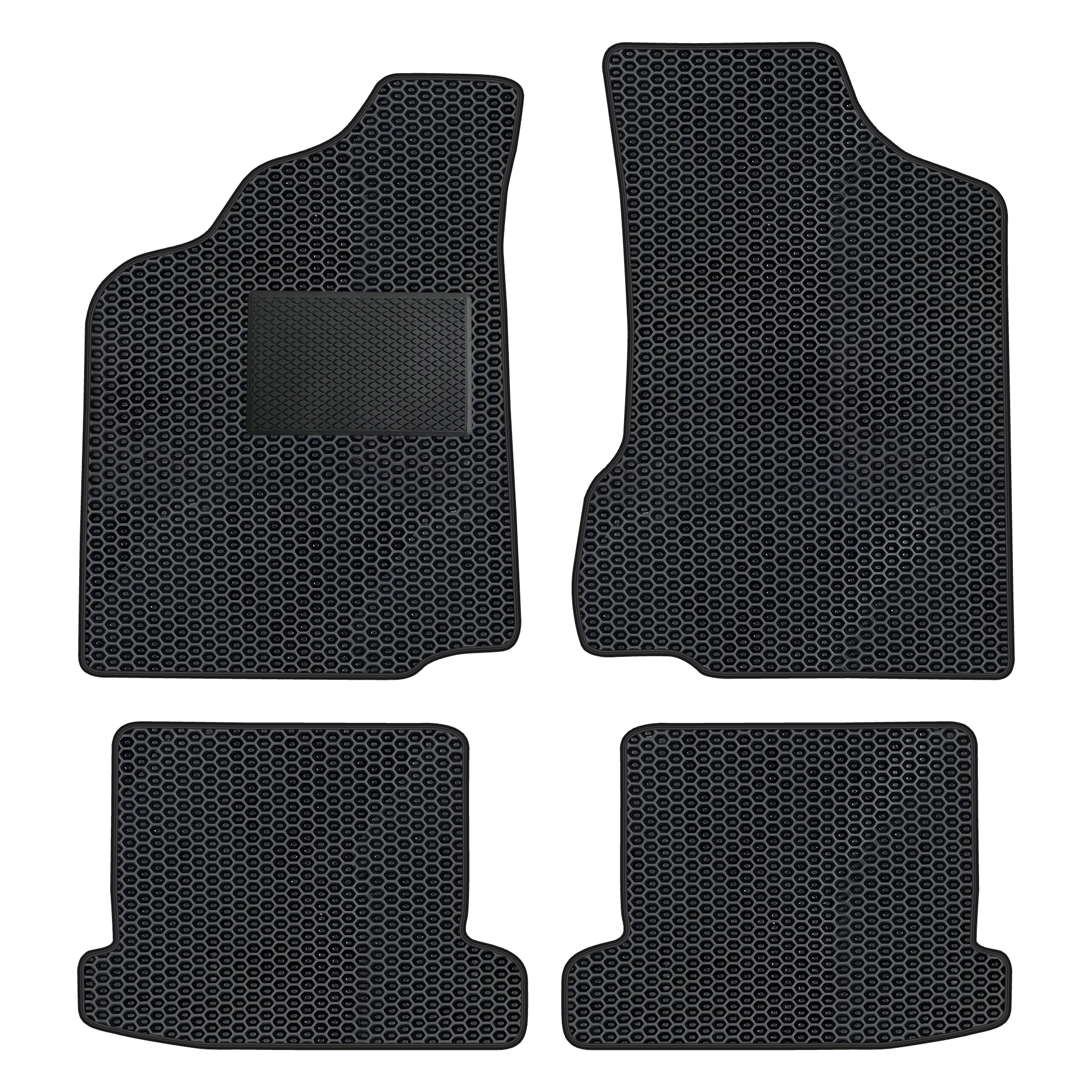 Vw003evapod - Komplettes Set Eva-autofußmatten Passend Für Vw Polo Iii 6n 1994-1998 (mit Zusätzlicher Verstärkung)
