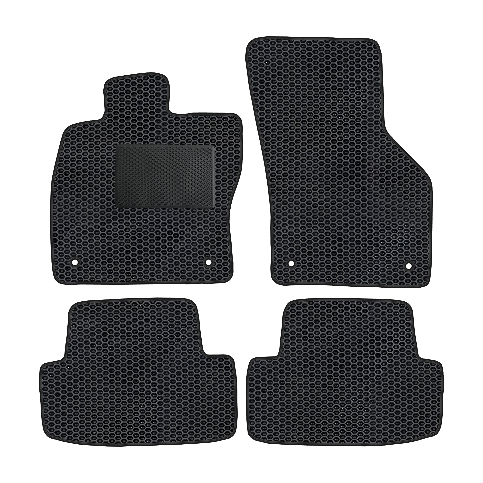 Vw013evapod - Komplettes Set Eva-autofußmatten Passend Für Audi A3 Iii 8v Seat Leon Iii Vw Golf Vii Ab 2012 (mit Zusätzlicher Verstärkung)