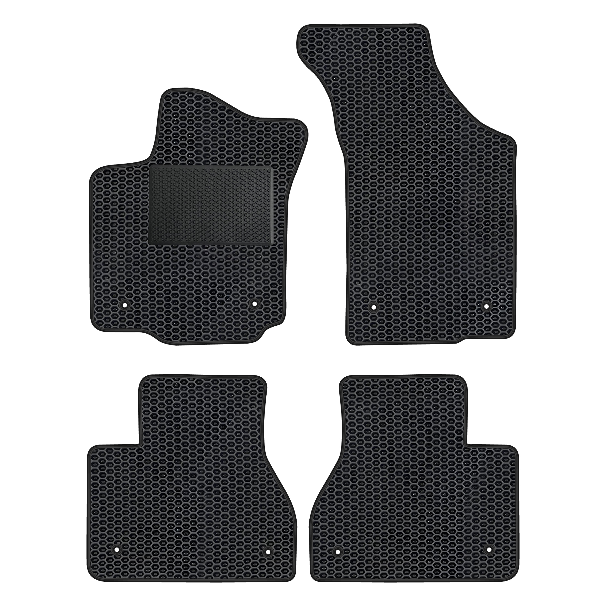 Vw022evapod - Komplettes Set Eva-autofußmatten Passend Für Vw Phaeton 2002-2016 (mit Zusätzlicher Verstärkung)