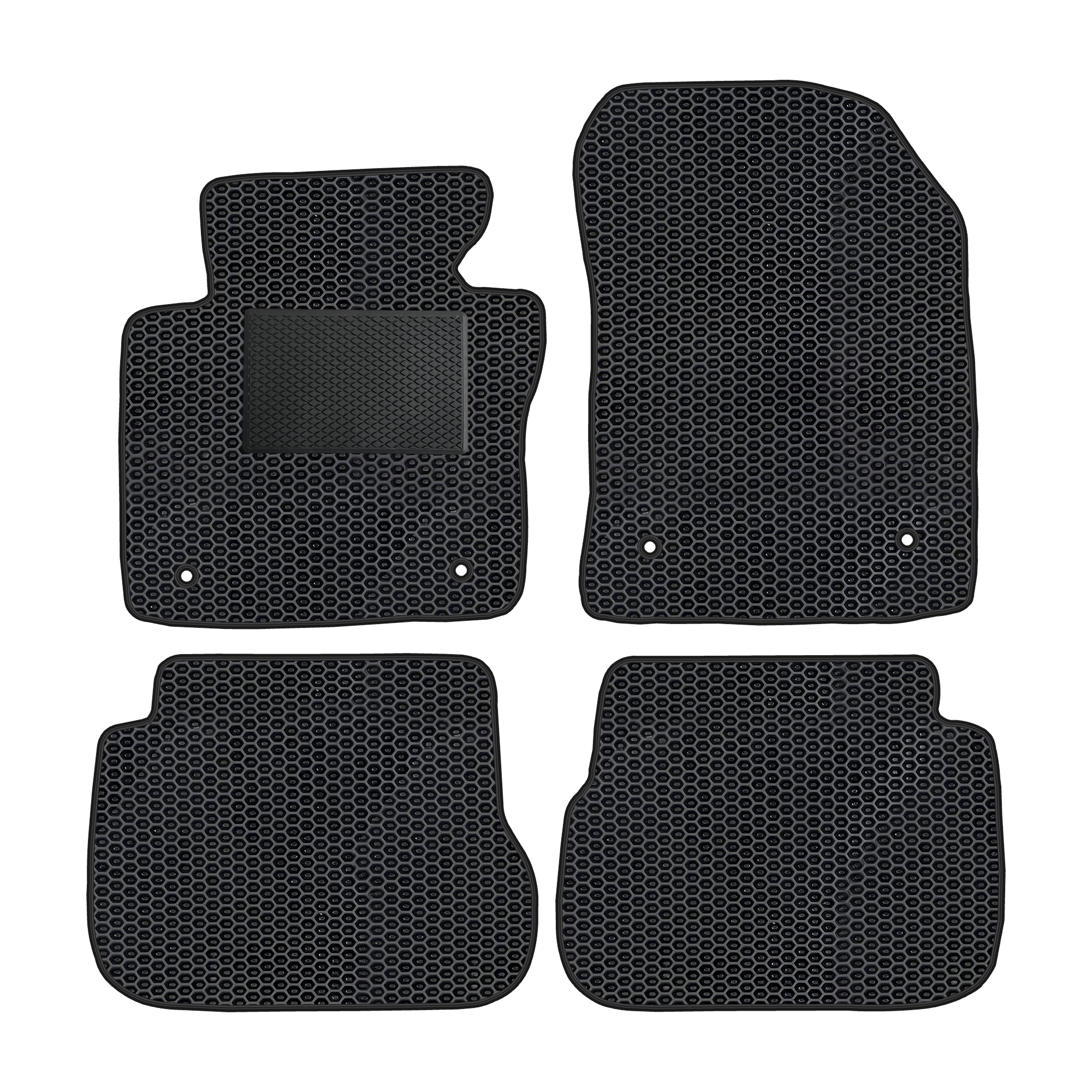 Vw0291evapod - Komplettes Set Eva-autofußmatten, Passend Für Vw Caddy Ii 2004-2020, 5 Sitze (mit Zusätzlicher Verstärkung)