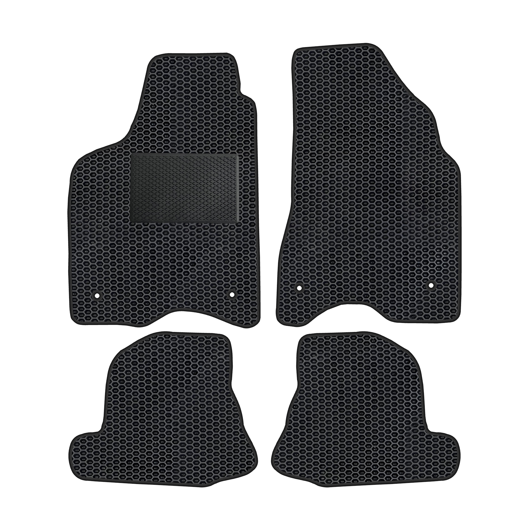 Vw027evapod - Komplettes Set Eva-autofußmatten Passend Für Vw Lupo Seat Arosa 1998-2005 (mit Zusätzlicher Verstärkung)