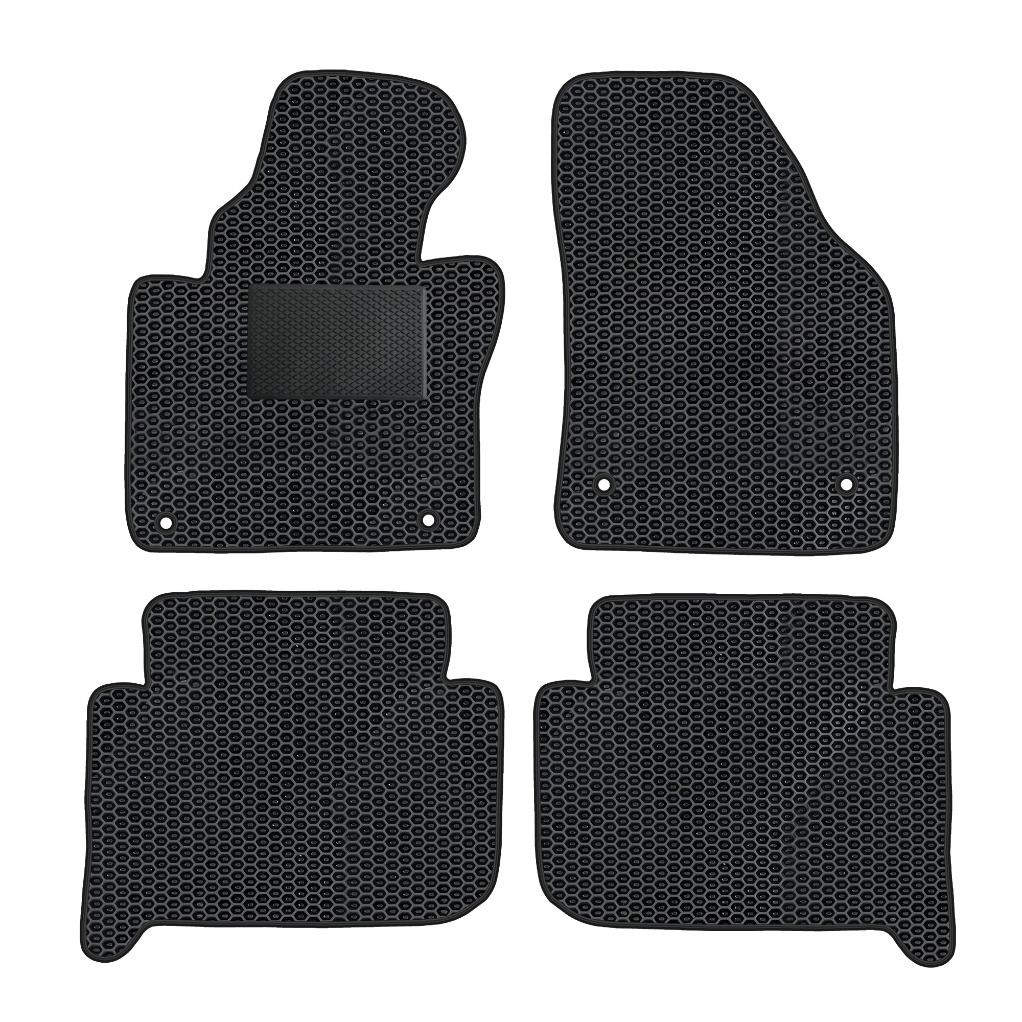 Vw0311evapod - Komplettes Set Eva-fußmatten Passend Für Vw Touran 2003-2015 5-sitzer (mit Zusätzlicher Verstärkung)