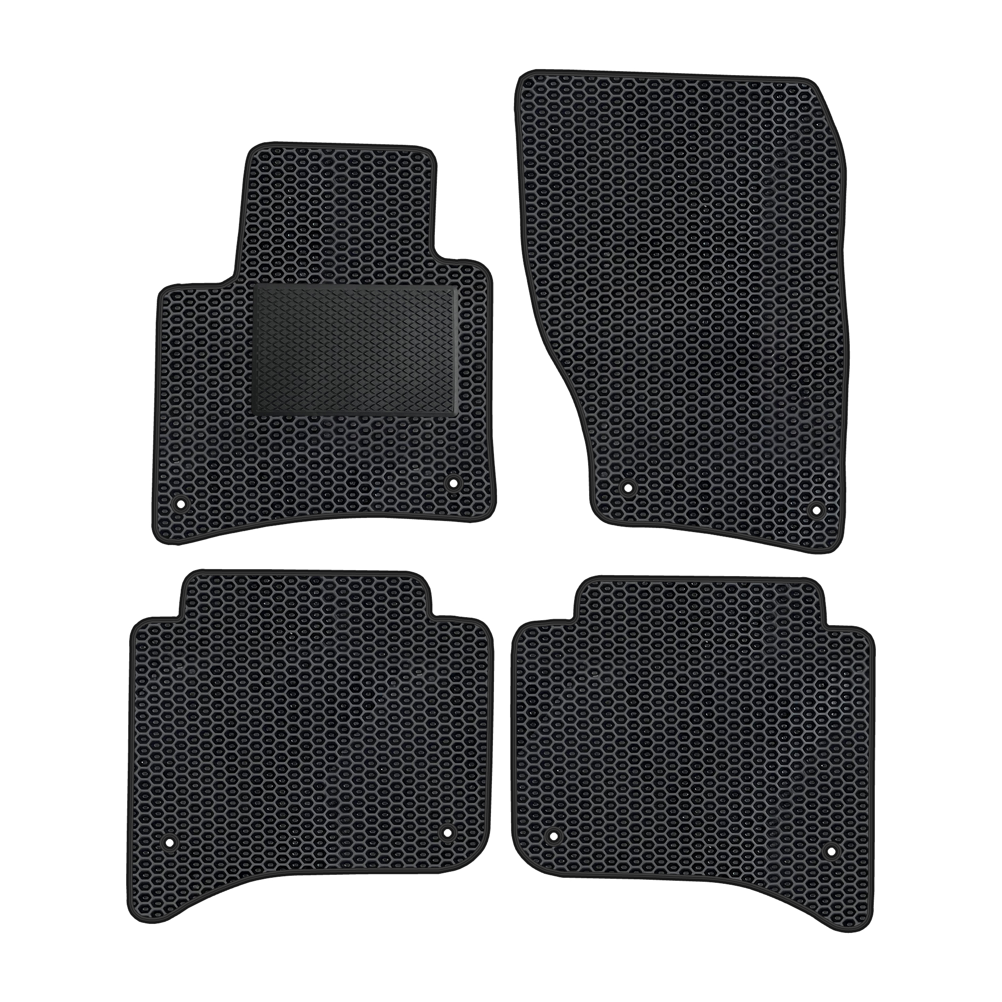 Vw032evapod - Komplettes Set Eva-autofußmatten Passend Für Vw Touareg I 2002-2010 (mit Zusätzlicher Verstärkung)