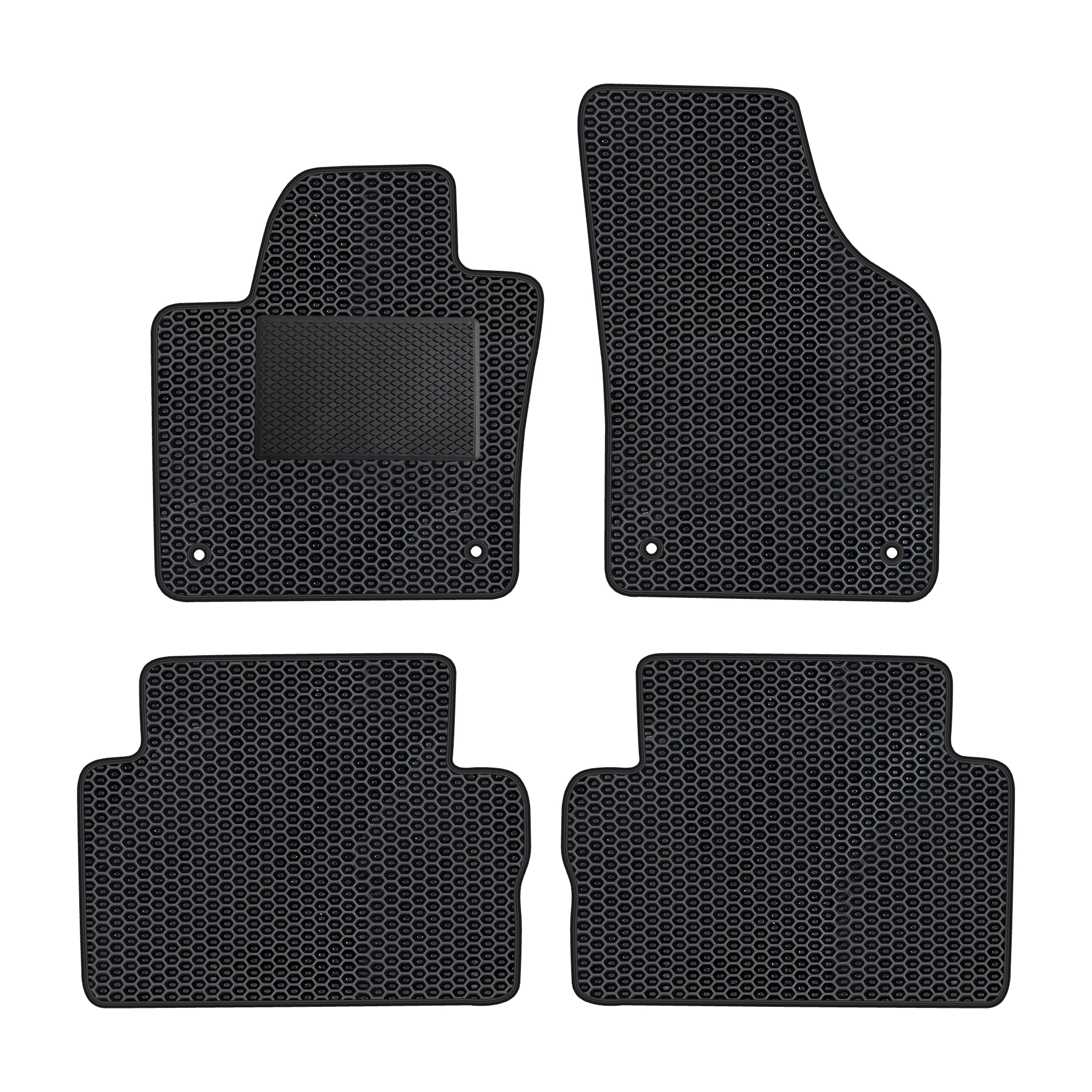 Vw034evapod - Komplettes Set Eva-autofußmatten Passend Für Vw Sharan Ii Ab 2010, 5 Sitze (mit Zusätzlicher Verstärkung)