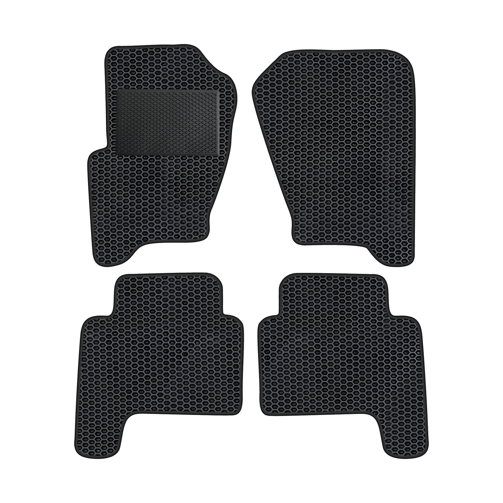 Lr003evapod - Komplettes Set Eva-autofußmatten Passend Für Land Rover Range Sport 2005-2013 (mit Zusätzlicher Verstärkung)