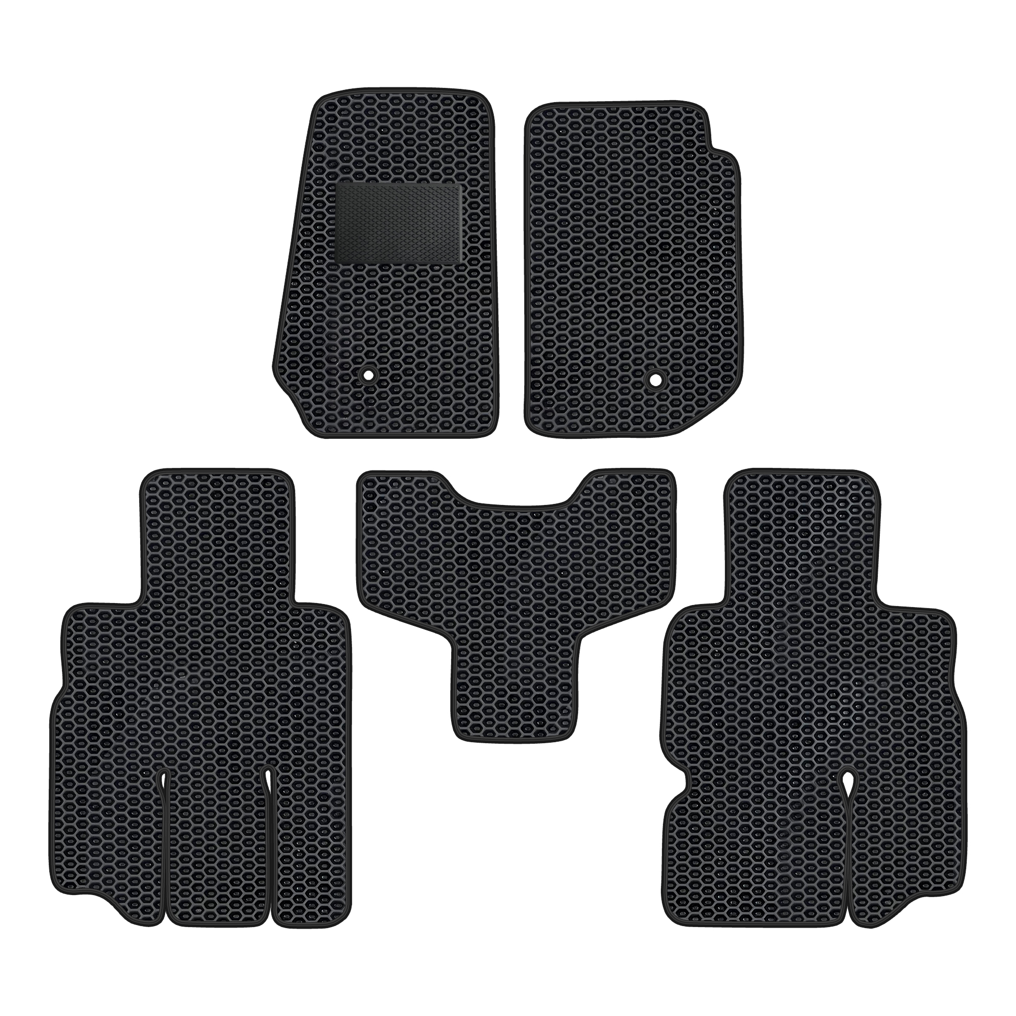 Je005evapod - Komplettes Set Eva-fußmatten Für Jeep Wrangler 1996-2006 (mit Zusätzlicher Verstärkung)