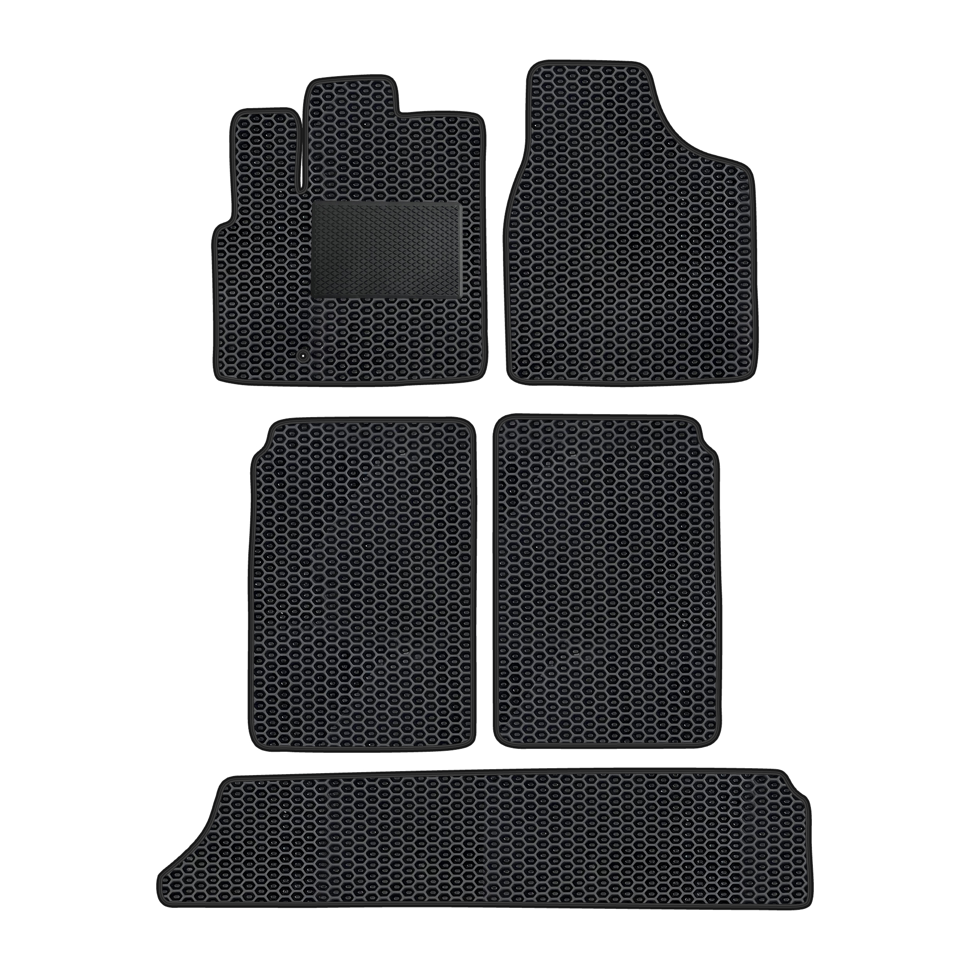 Cr005evapod - Komplettes Set Eva-autofußmatten Passend Für Chrysler Grand Voyager 2006-2011 (mit Zusätzlicher Verstärkung)