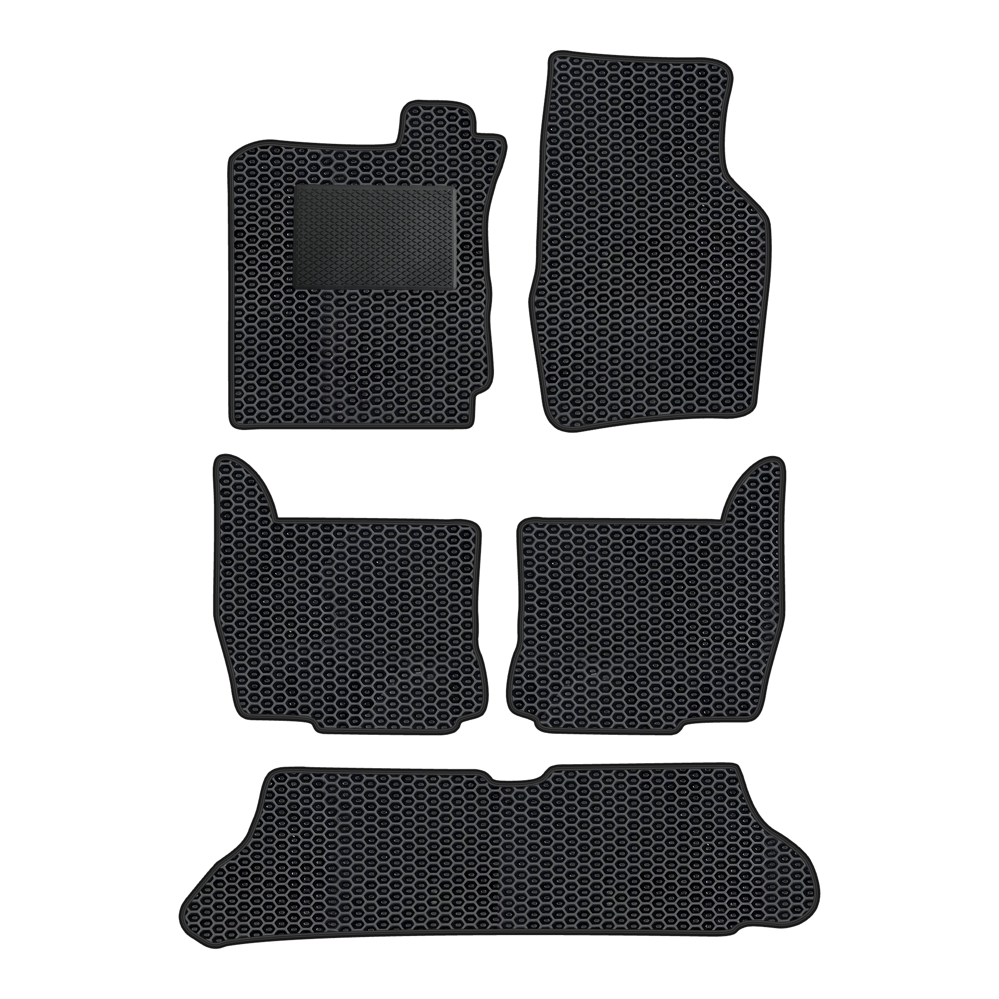 Do001evapod - Komplettes Set Eva-autofußmatten Für Dodge Durango 1997-2003 (mit Zusätzlicher Verstärkung)