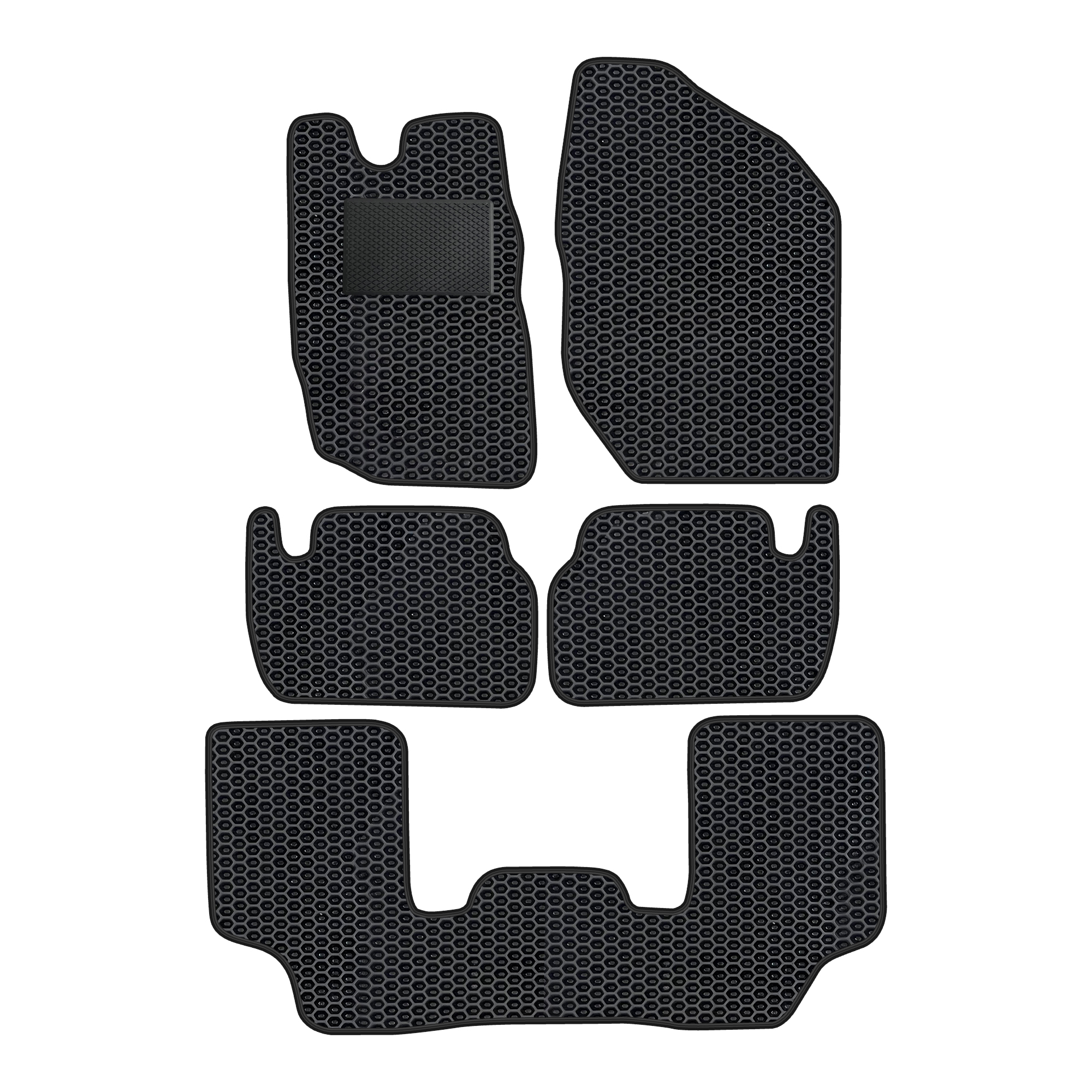 Do002evapod - Komplettes Set Eva-autofußmatten Für Dodge Durango 2003-2008 (mit Zusätzlicher Verstärkung)